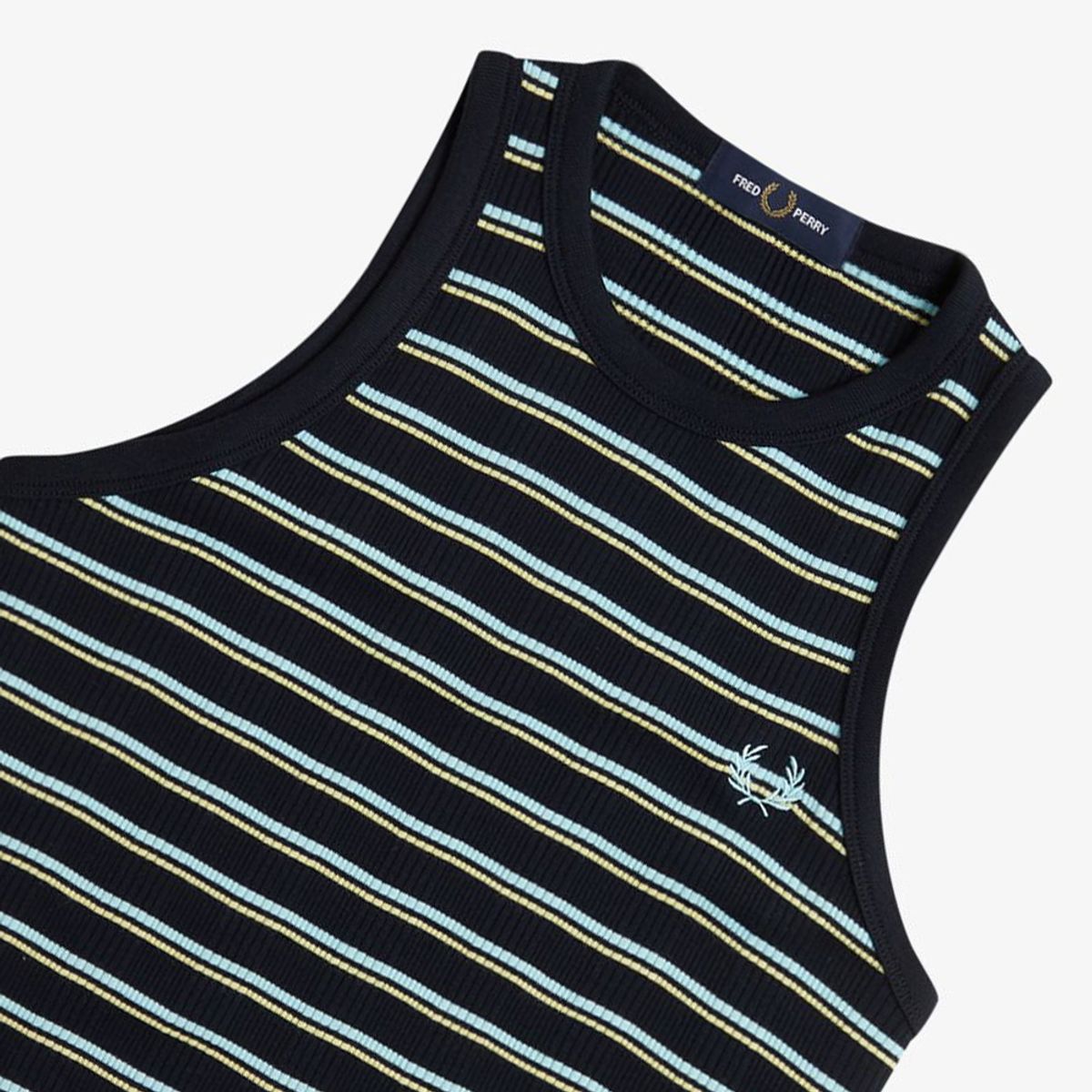 프레드페리(FRED PERRY) [Womens] 스트라이프 립 베스트 - 네이비 AFPF2519190-608