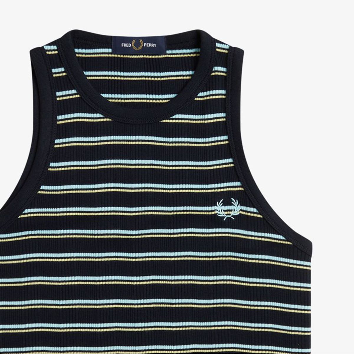 프레드페리(FRED PERRY) [Womens] 스트라이프 립 베스트 - 네이비 AFPF2519190-608
