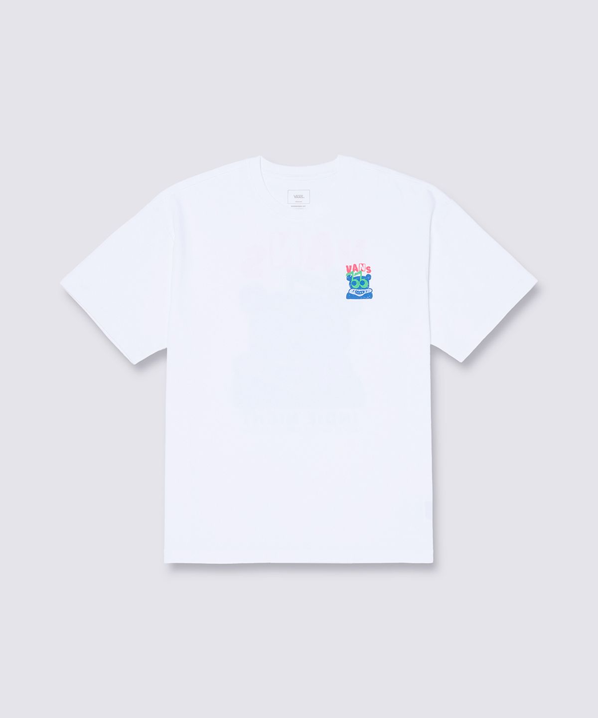 반스(VANS) 인디 GFX 반소매 티셔츠 - 화이트 / VN000NMBWHT1