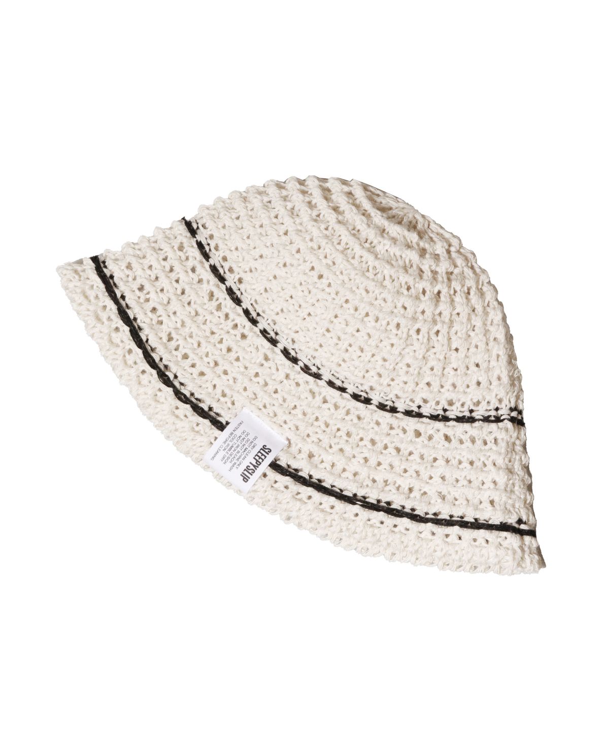 슬리피슬립(SLEEPYSLIP) LINE MINIMAL IVORY BUCKET HAT