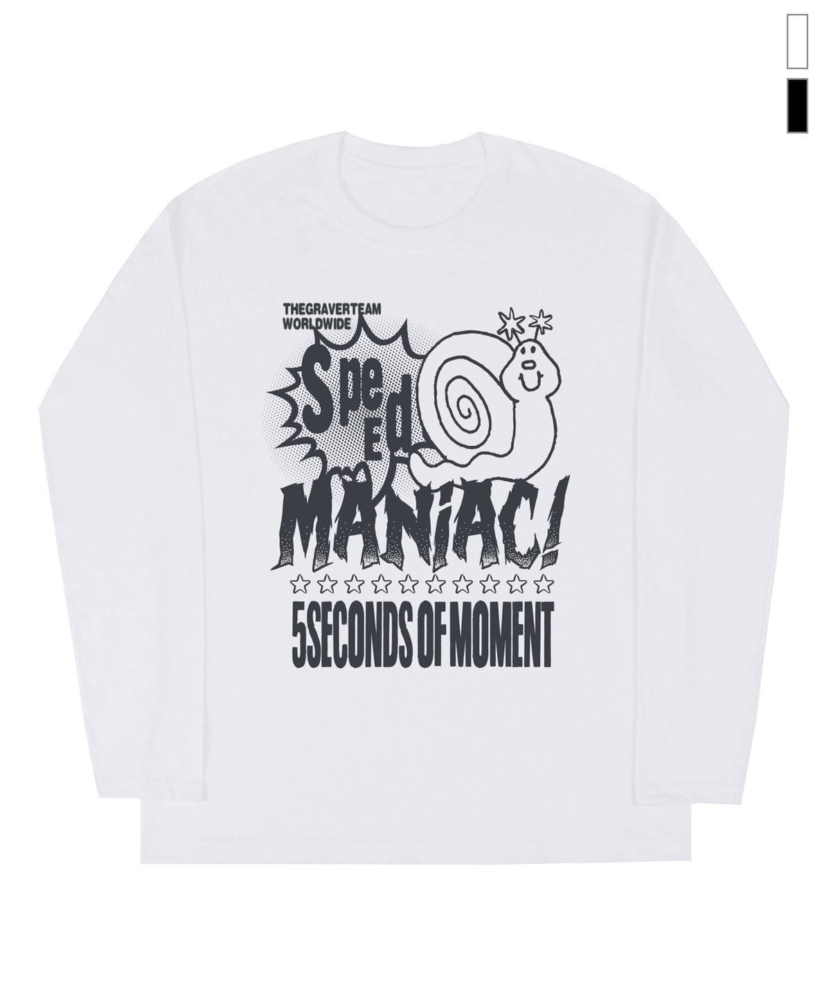 그레이버(GRAVER) [UNISEX]SPEED MANIAC 롱슬리브 티셔츠_2color