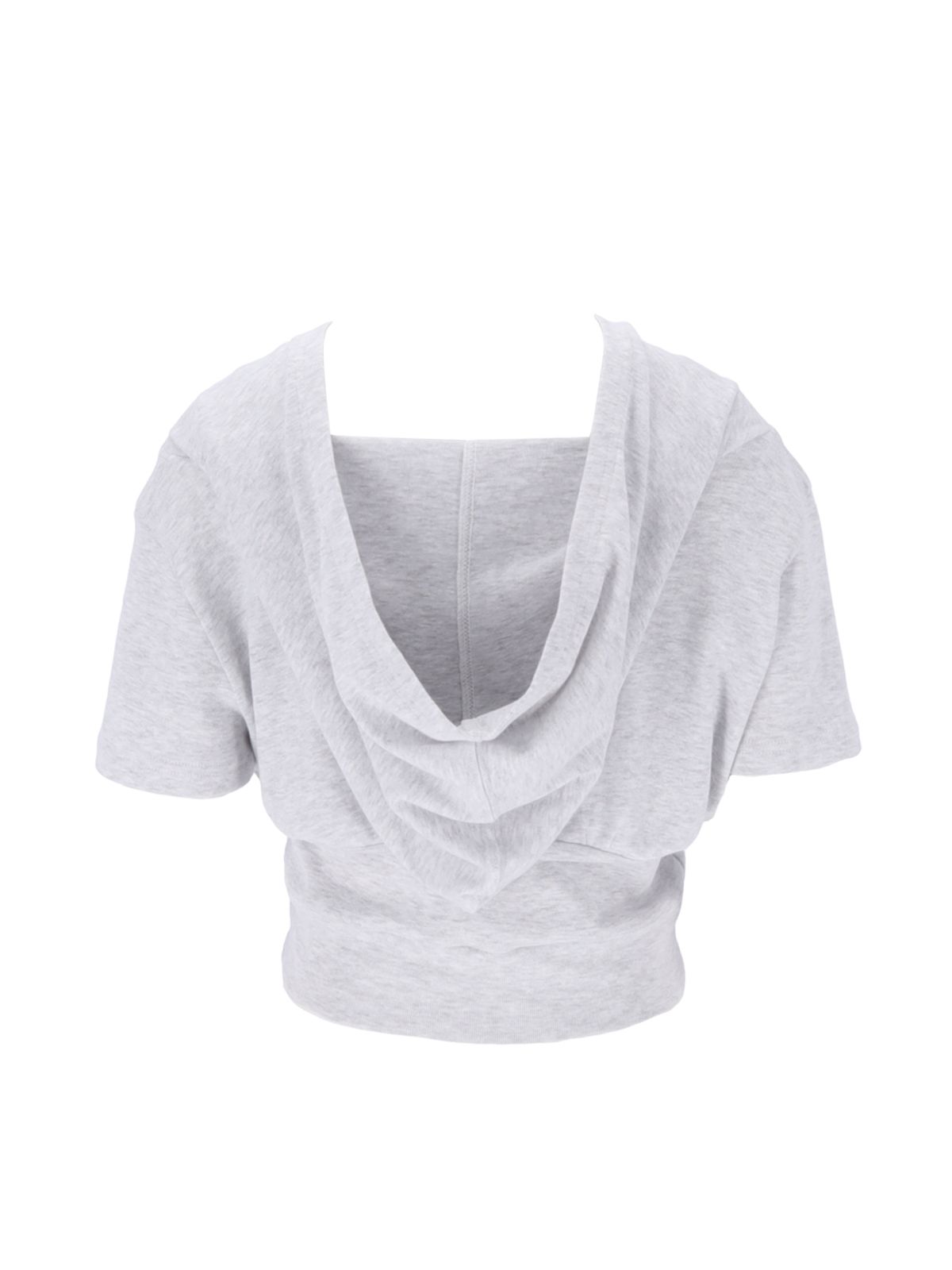 쎄쎄쎄(SETSETSET) SUMMER THREE BUTTON HOODIE MELANG WHITE
