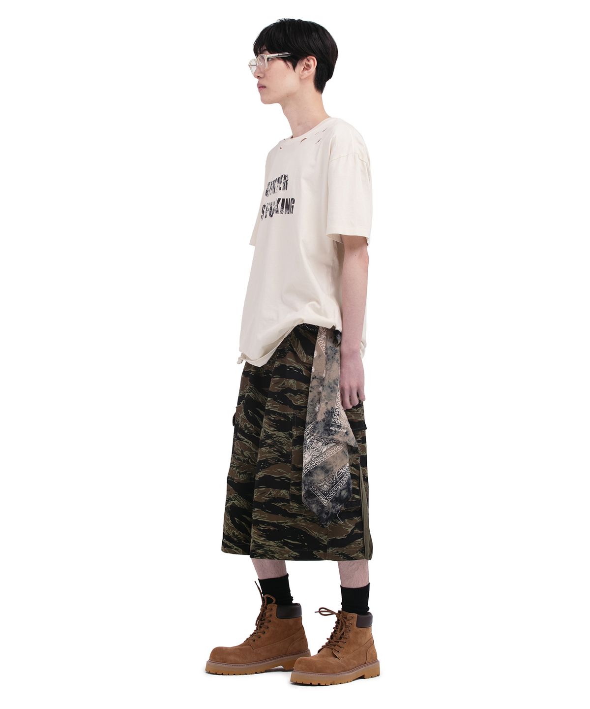 데프가먼츠(DEFGARMENTS) PIG SUMMER T-SHIRTS [IVORY]