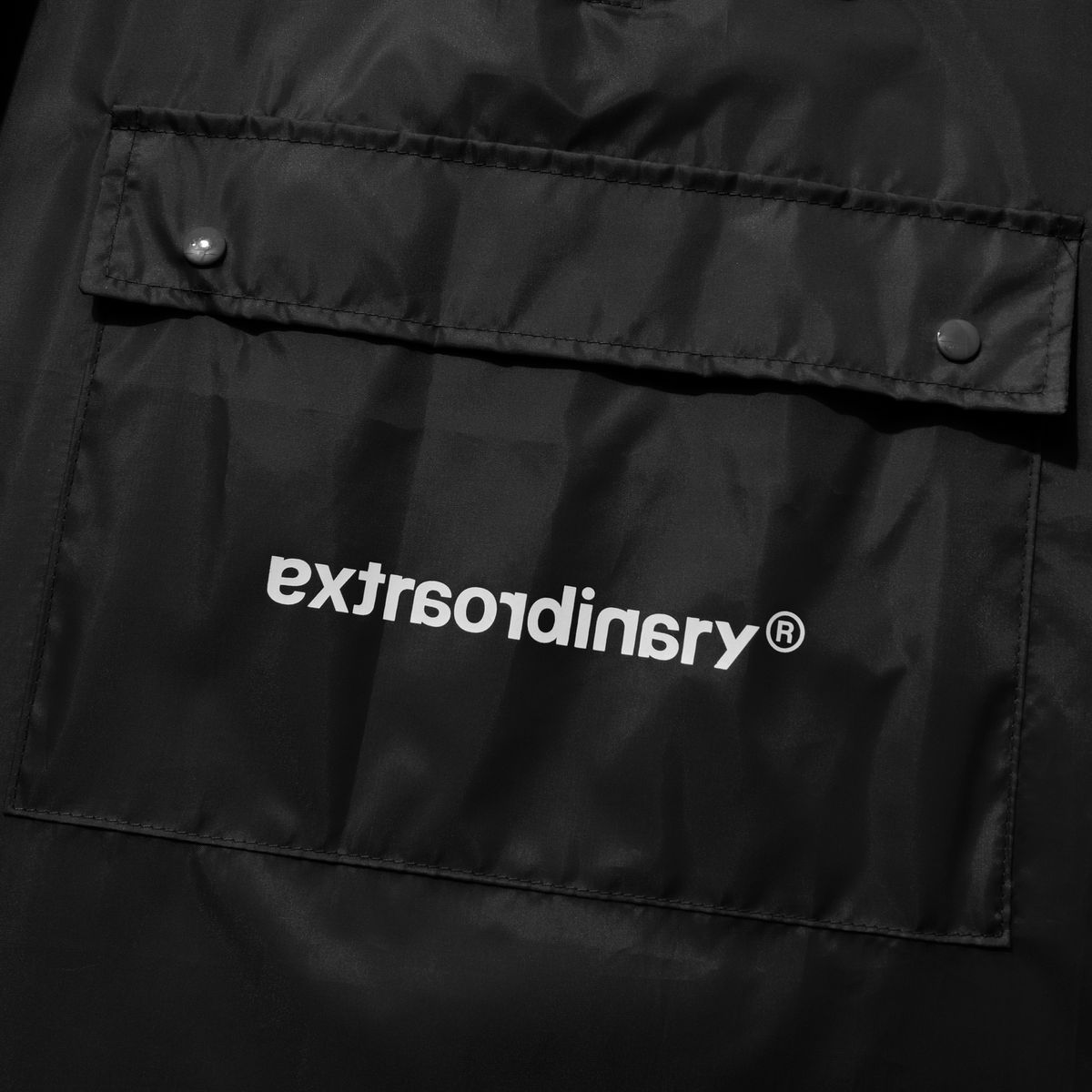 엑스트라오디너리(EXTRAORDINARY) EX RAIN COAT BLACK