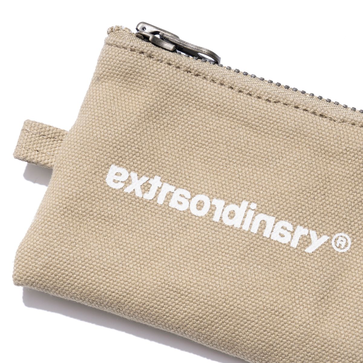 엑스트라오디너리(EXTRAORDINARY) EX LOGO COIN WALLET BEIGE
