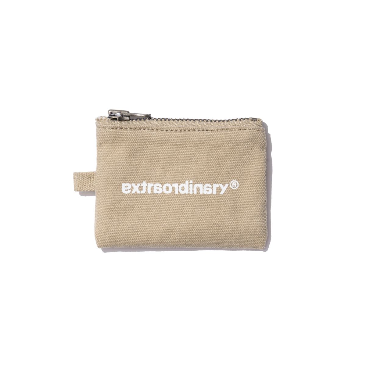 엑스트라오디너리(EXTRAORDINARY) EX LOGO COIN WALLET BEIGE