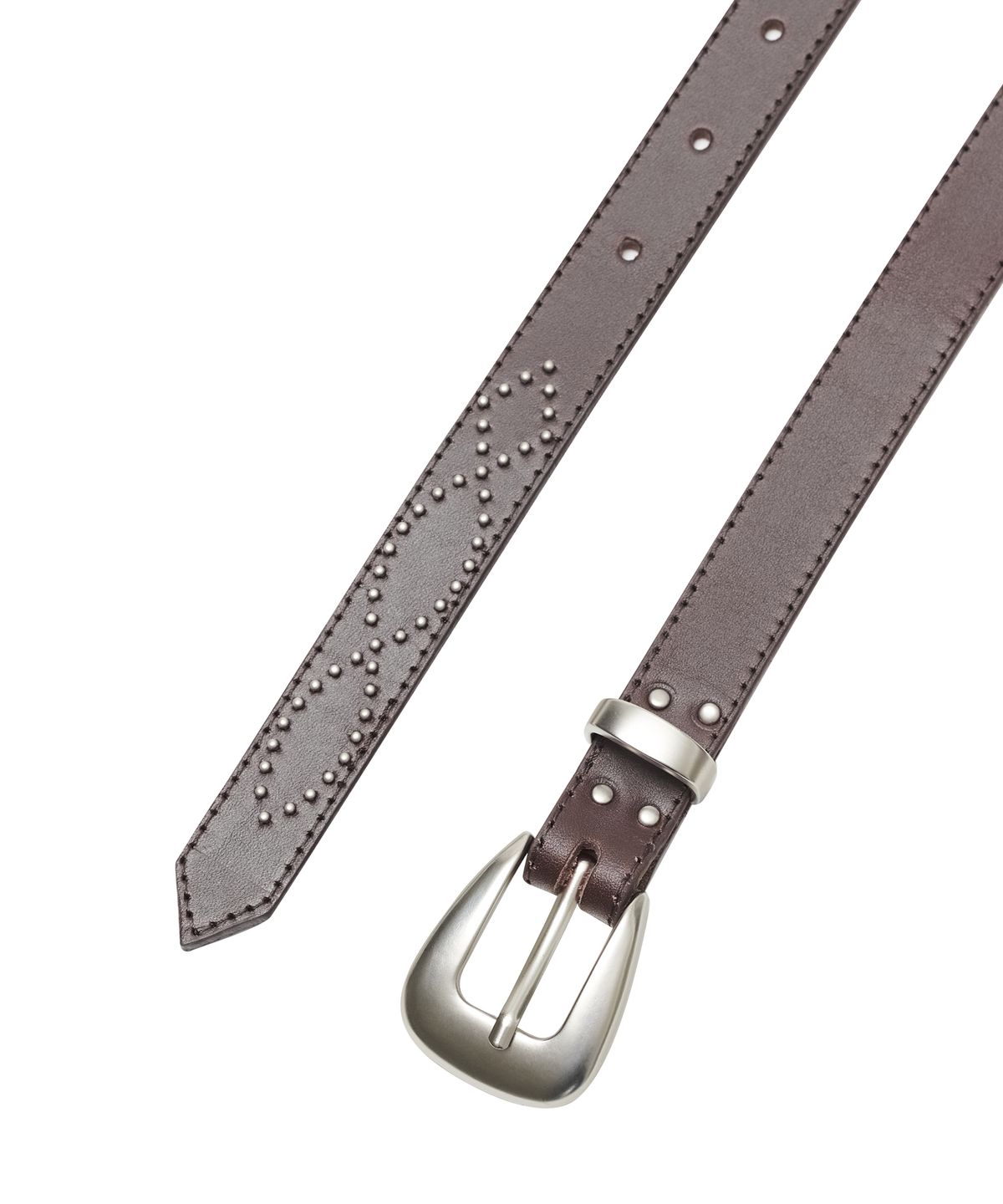 데프가먼츠(DEFGARMENTS) LEATHER STUD BELT [2COLOR]