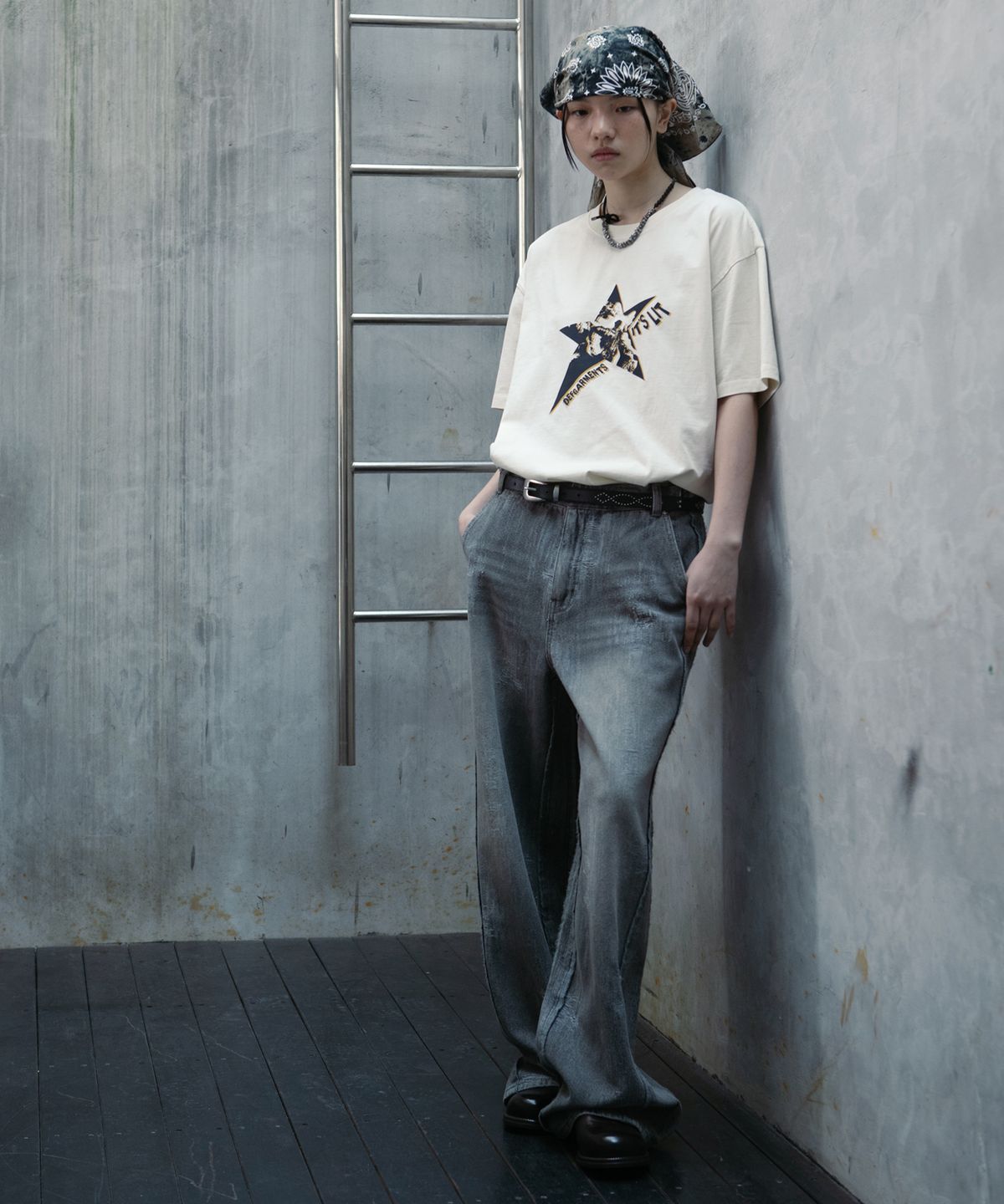 데프가먼츠(DEFGARMENTS) LEATHER STUD BELT [2COLOR]