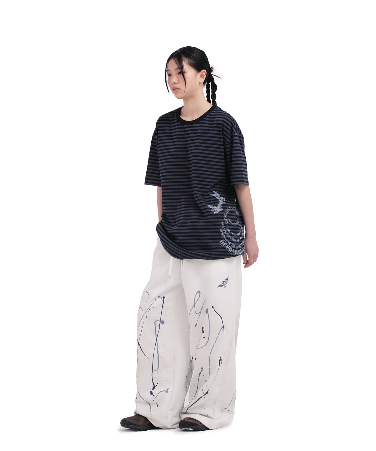 데프가먼츠(DEFGARMENTS) STRIPE DEVIL T-SHIRTS