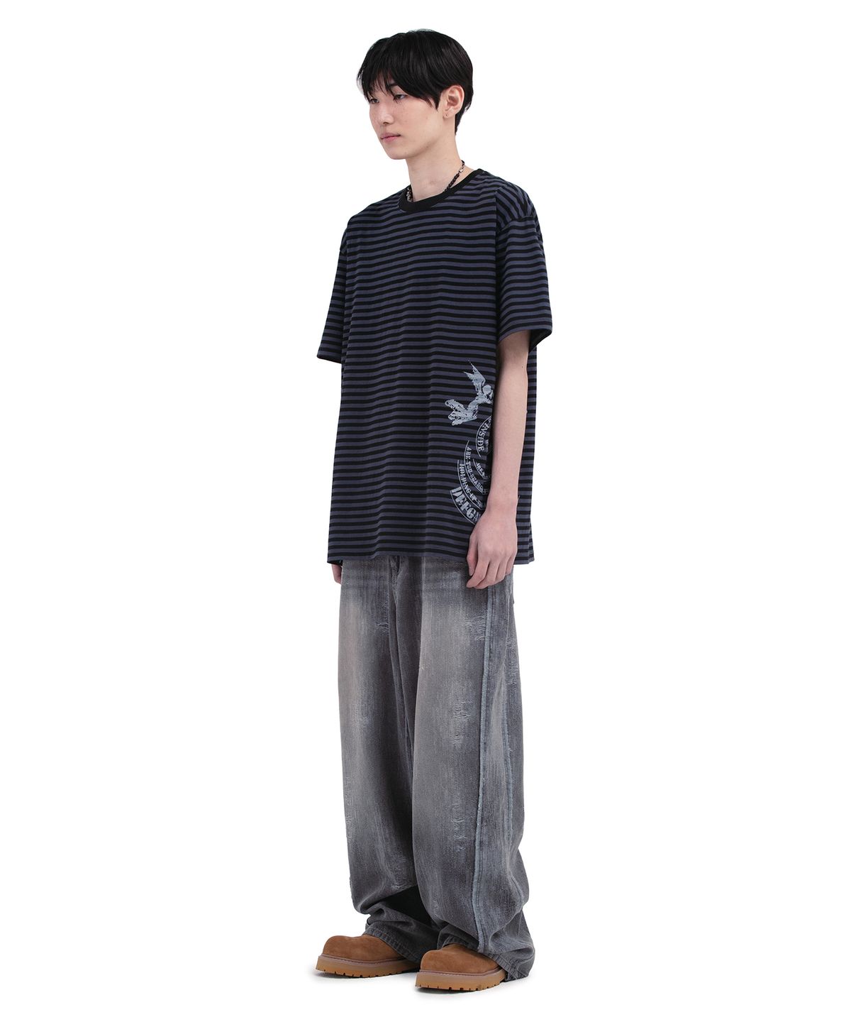 데프가먼츠(DEFGARMENTS) STRIPE DEVIL T-SHIRTS
