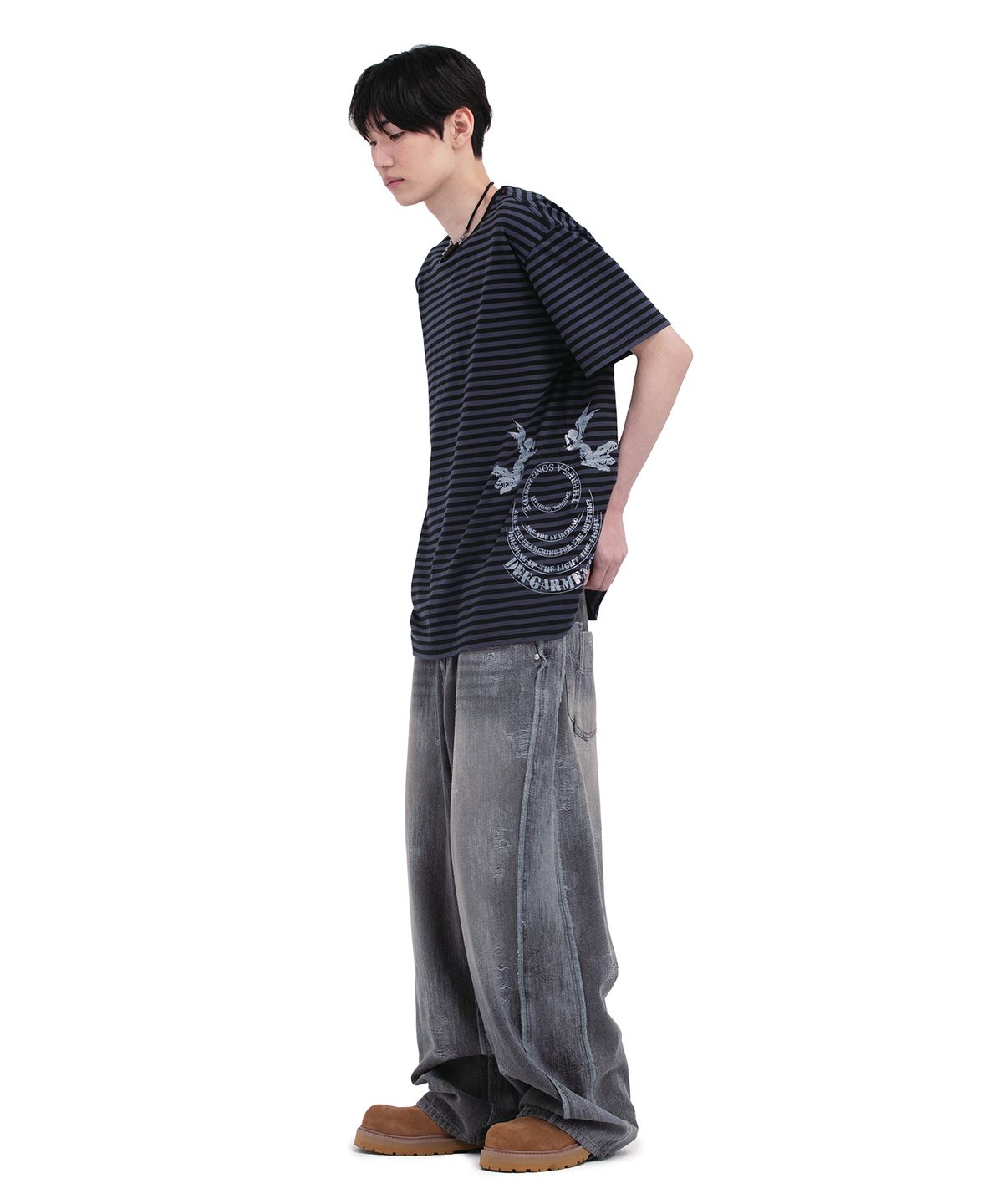 데프가먼츠(DEFGARMENTS) STRIPE DEVIL T-SHIRTS