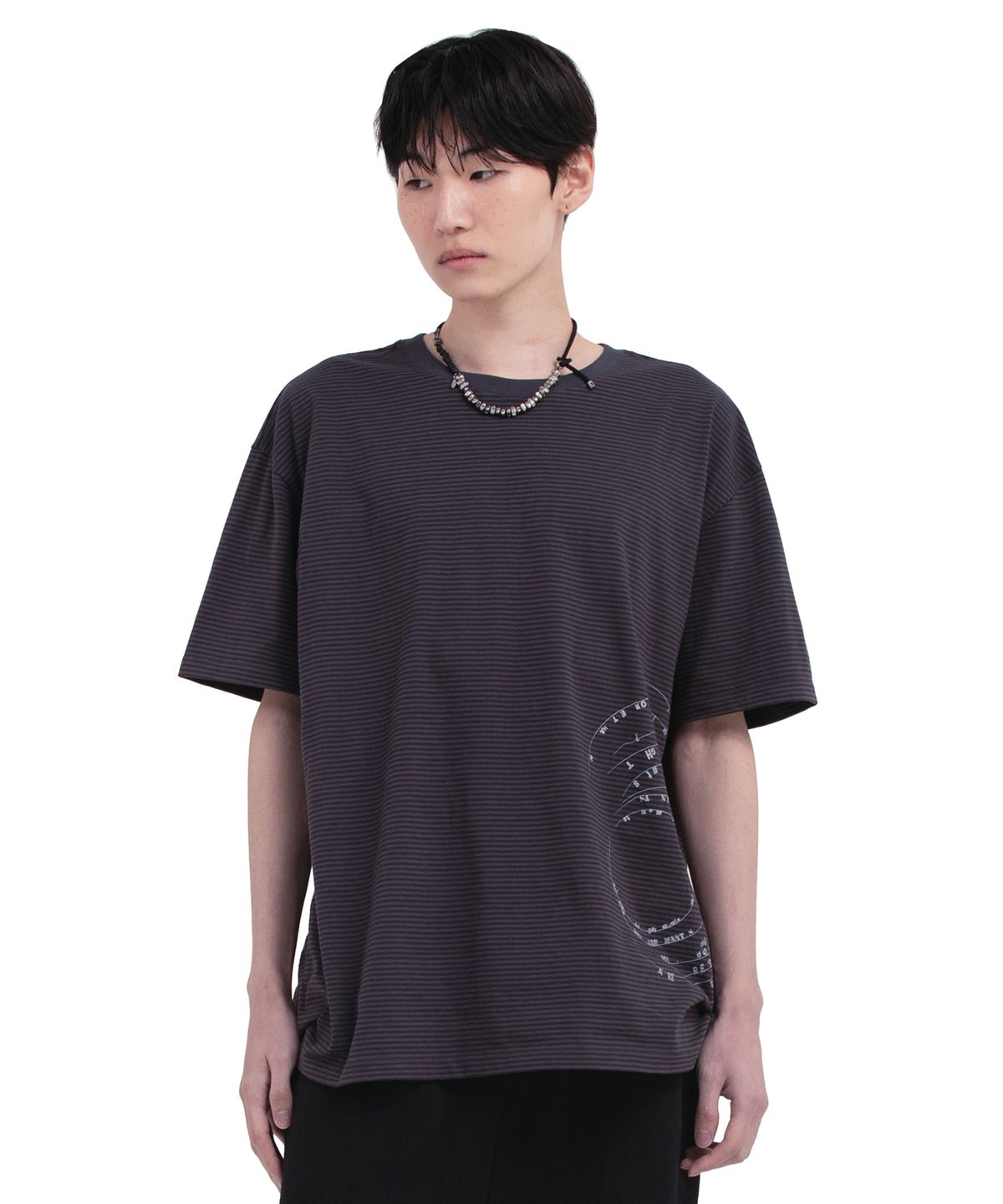 데프가먼츠(DEFGARMENTS) STRIPE ROUTE T-SHIRTS