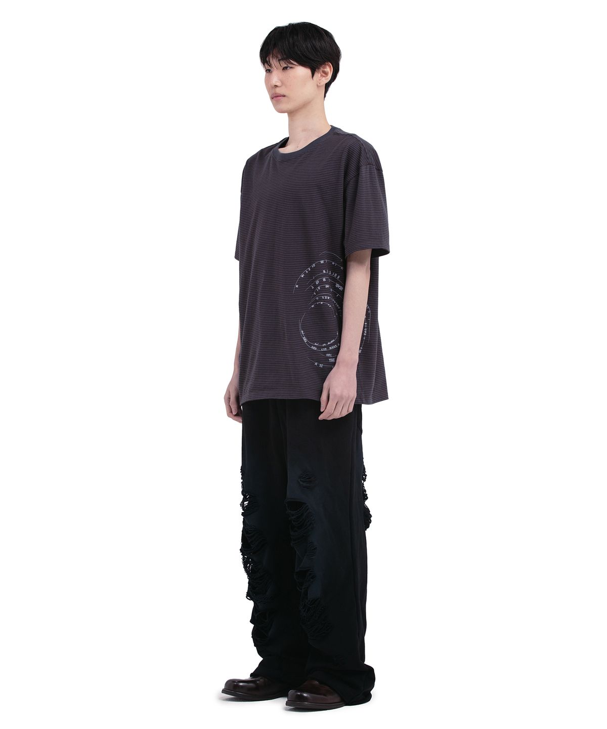 데프가먼츠(DEFGARMENTS) STRIPE ROUTE T-SHIRTS
