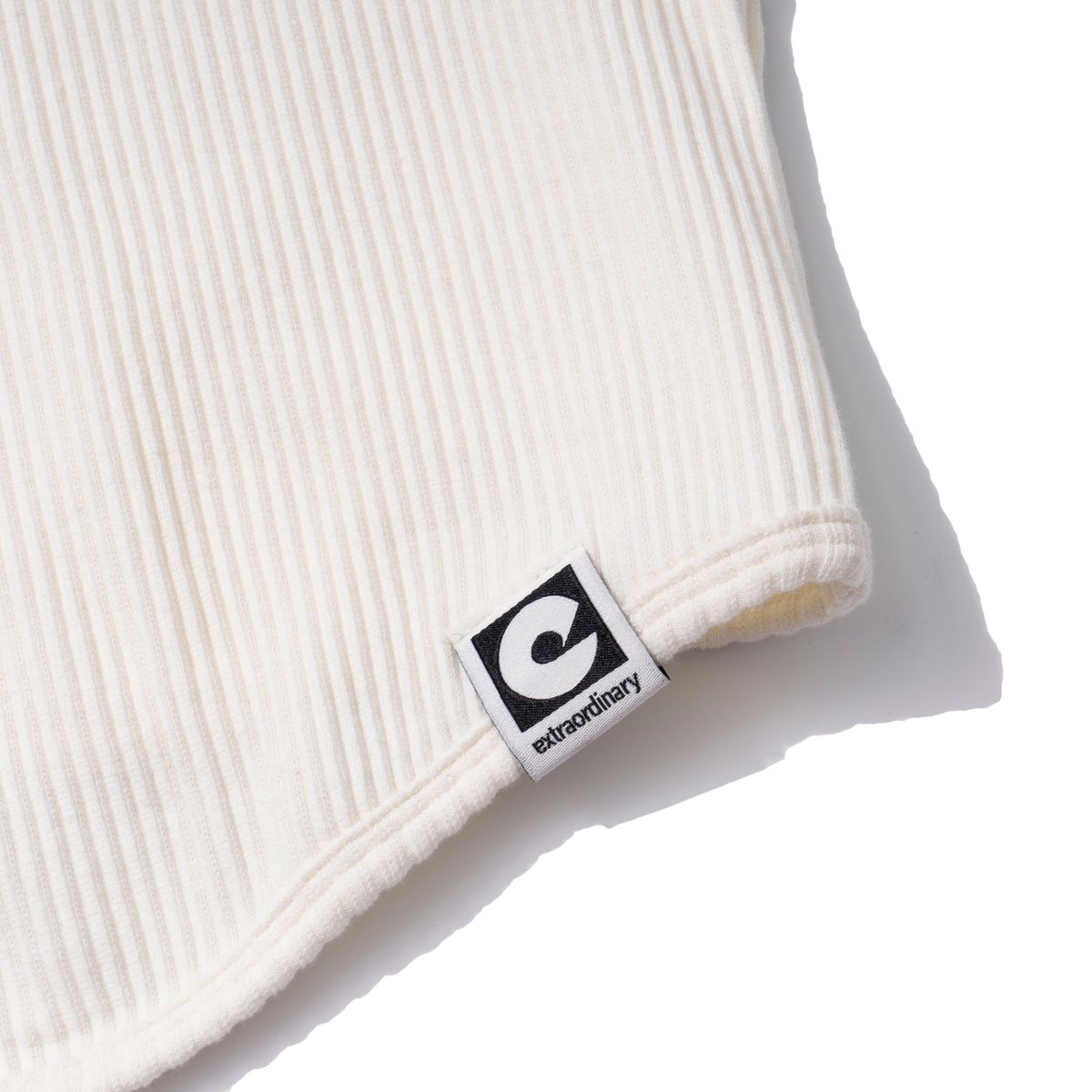 엑스트라오디너리(EXTRAORDINARY) W RIBBED TEE IVORY