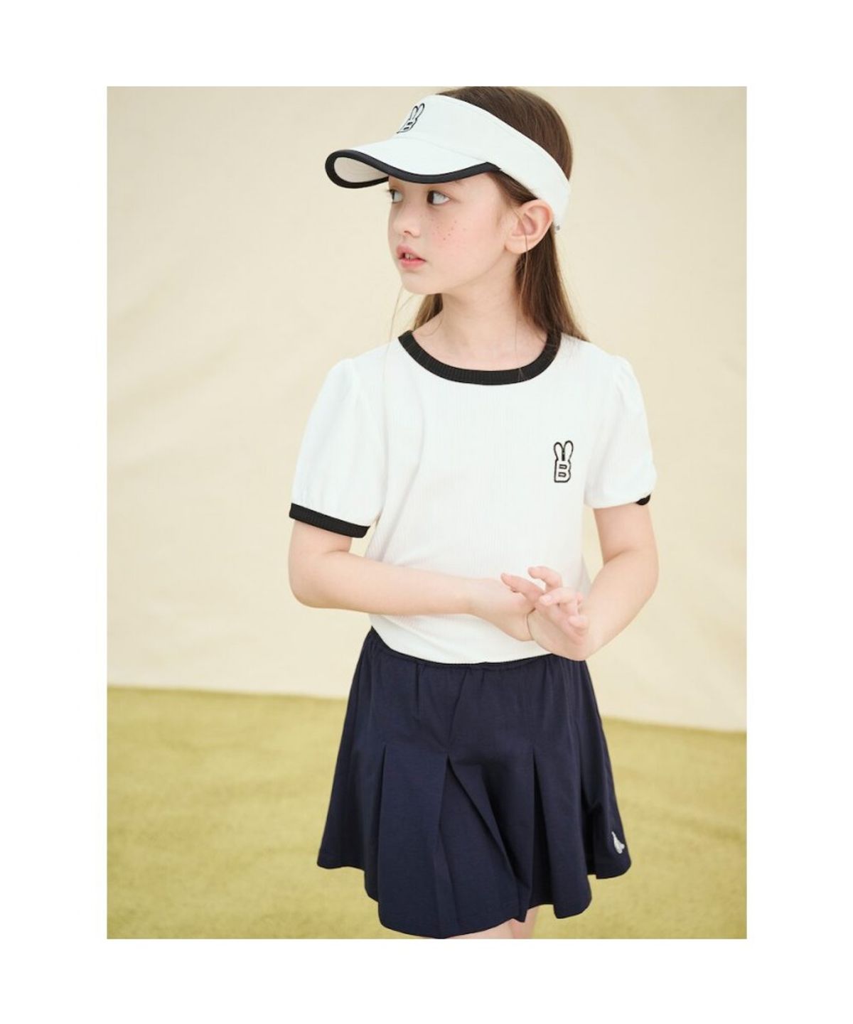 빈폴 키즈(BEANPOLE KIDS) 여름 선캡  화이트 (BI538BU011)