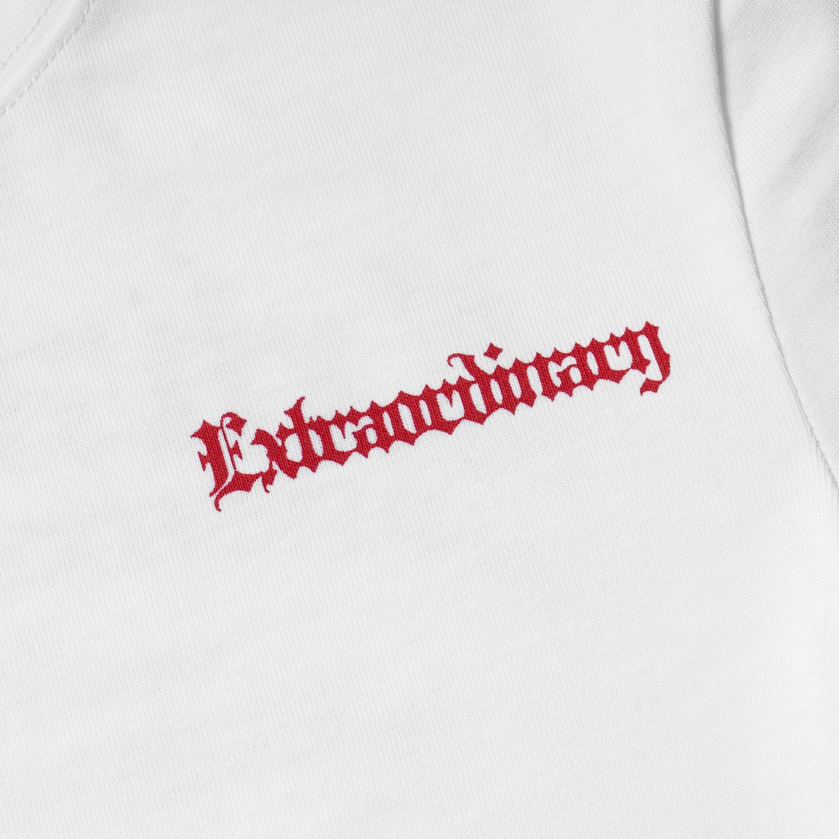 엑스트라오디너리(EXTRAORDINARY) W BLACK LETTER LOGO TEE OFF WHITE