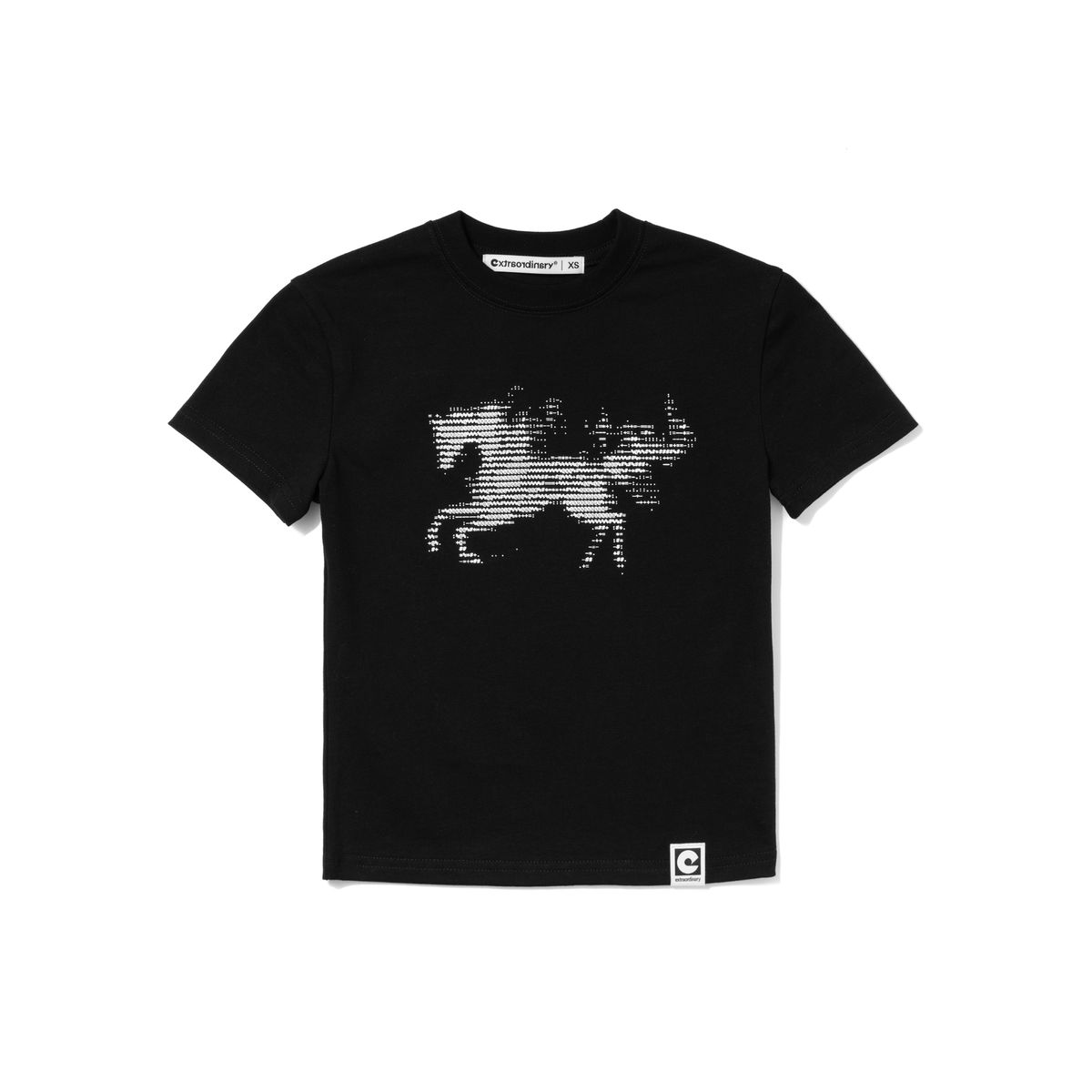 엑스트라오디너리(EXTRAORDINARY) W ASCII CODE TEE BLACK