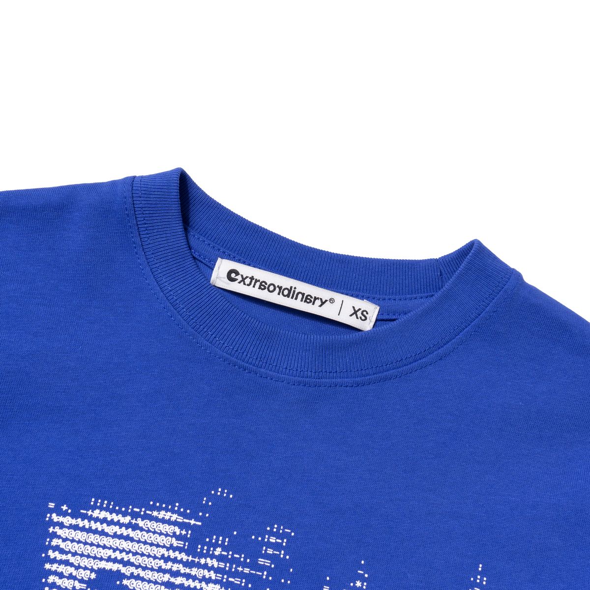엑스트라오디너리(EXTRAORDINARY) W ASCII CODE TEE BLUE