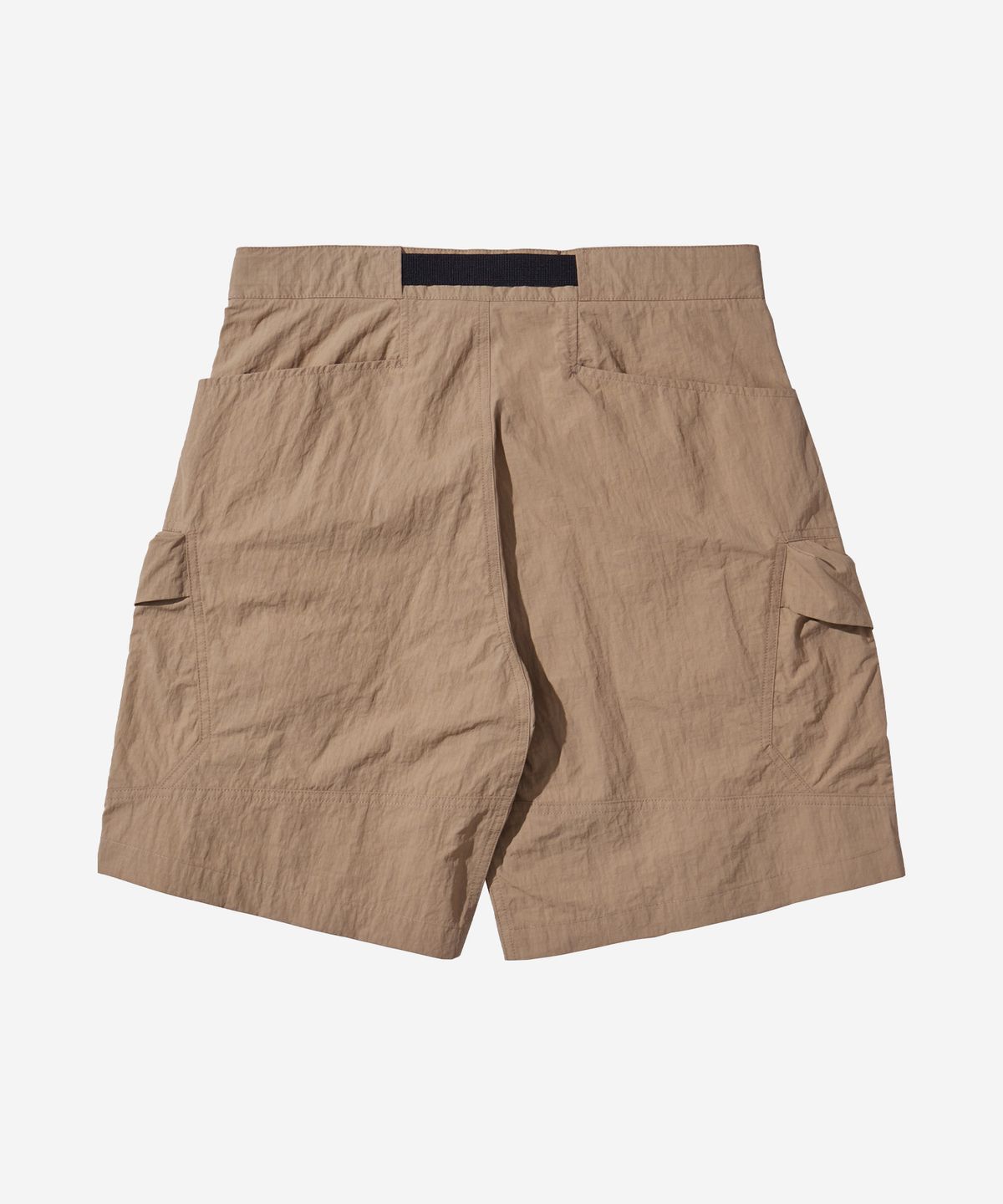 칼라파타르(KALAPATTHAR) Nylon Taslan Belted Cargo Shorts - Beige