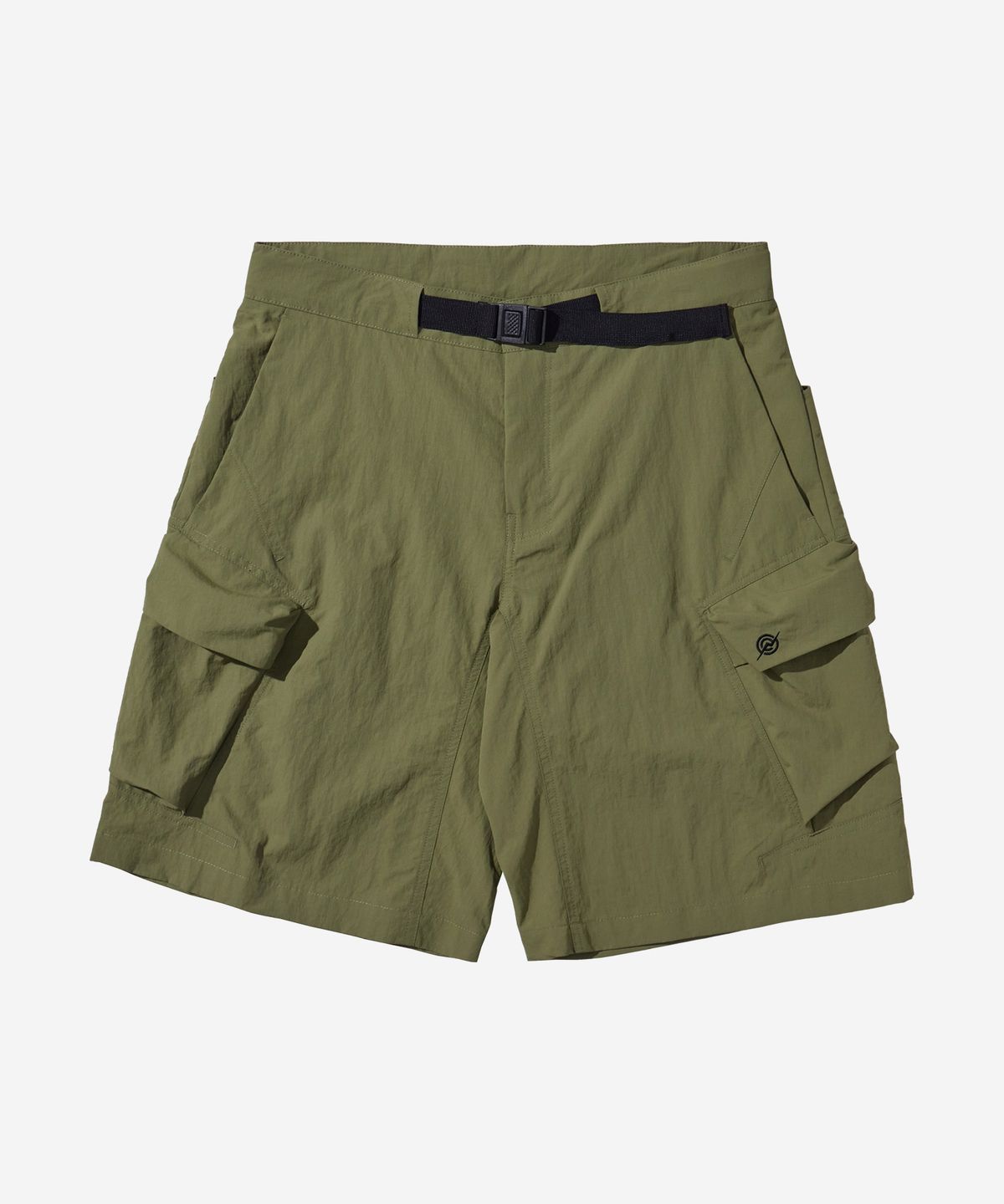 칼라파타르(KALAPATTHAR) Nylon Belted Cargo Shorts - Olive Khaki