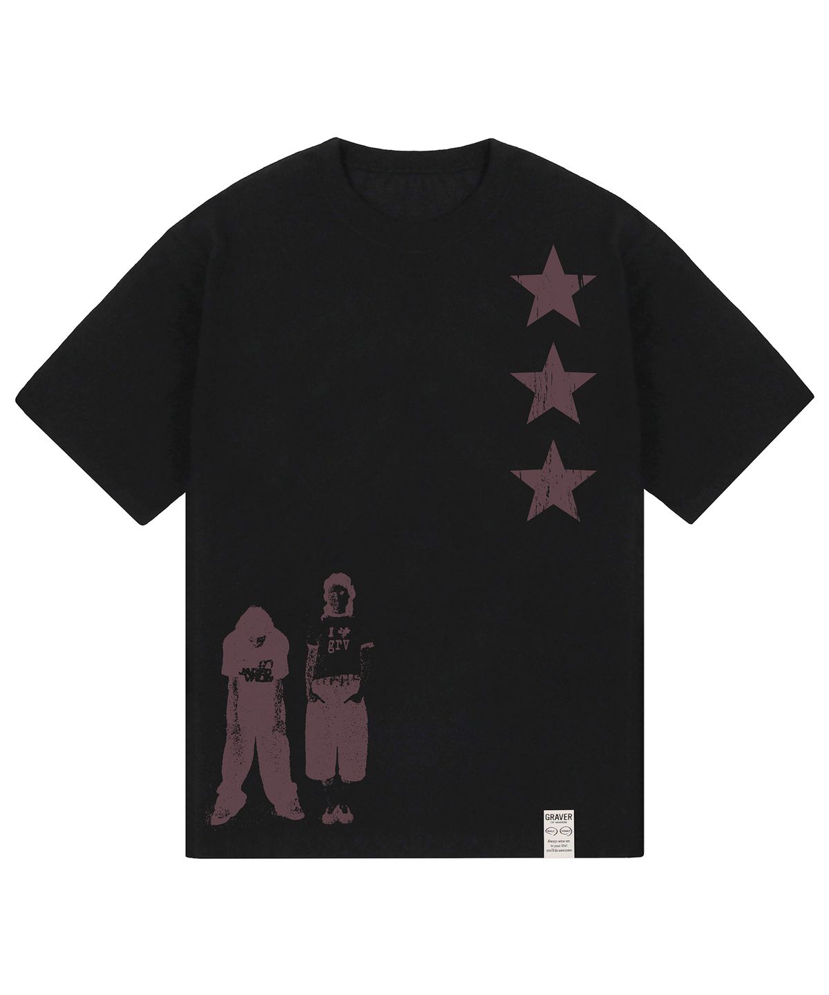 그레이버(GRAVER) [UNISEX]STAR3 반팔티_7color