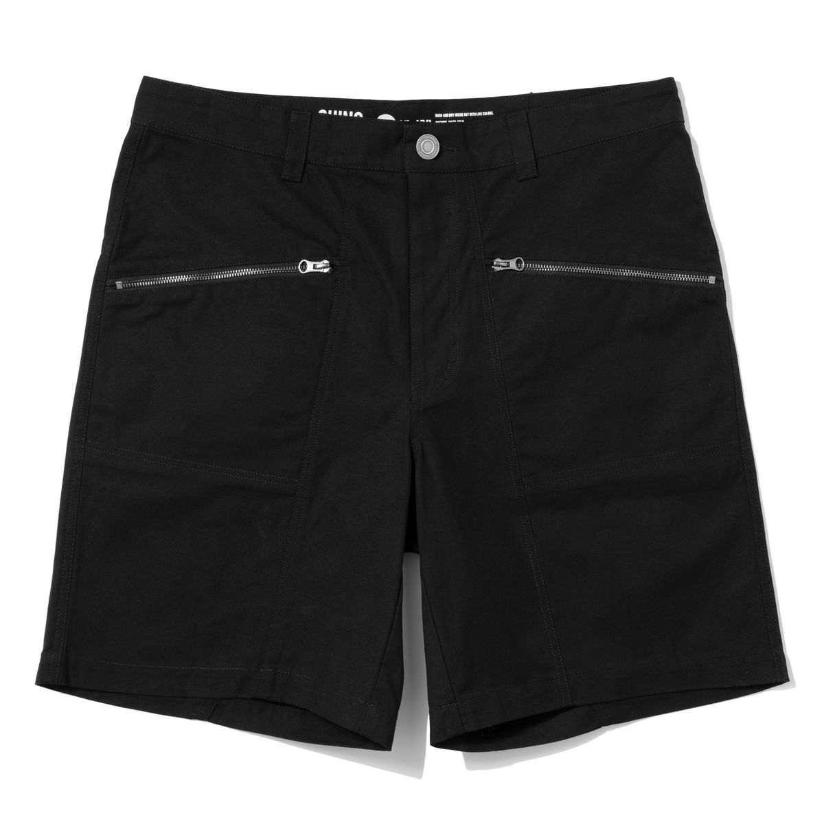 엑스트라오디너리(EXTRAORDINARY) COATING CANVAS SHORTS BLACK