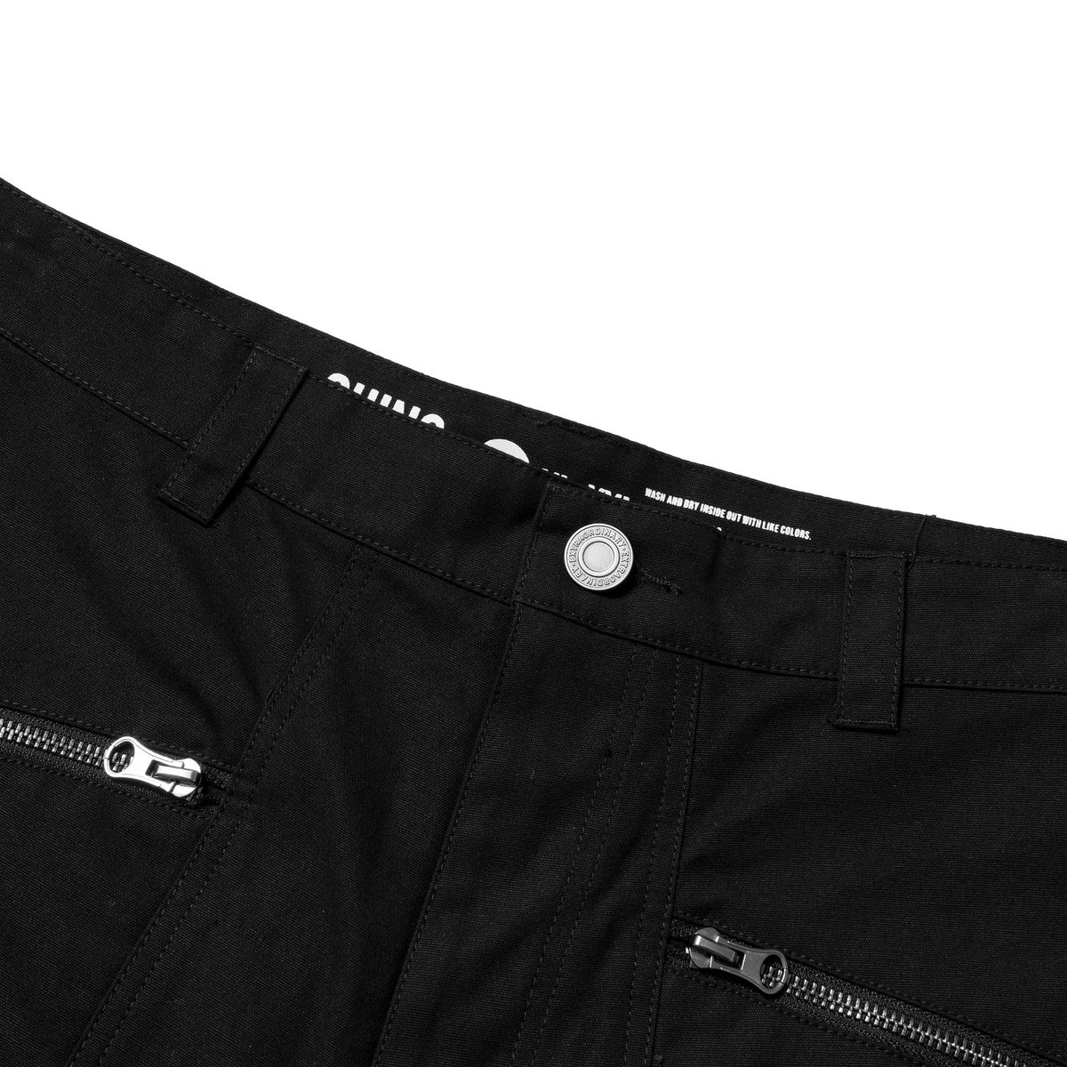 엑스트라오디너리(EXTRAORDINARY) COATING CANVAS SHORTS BLACK