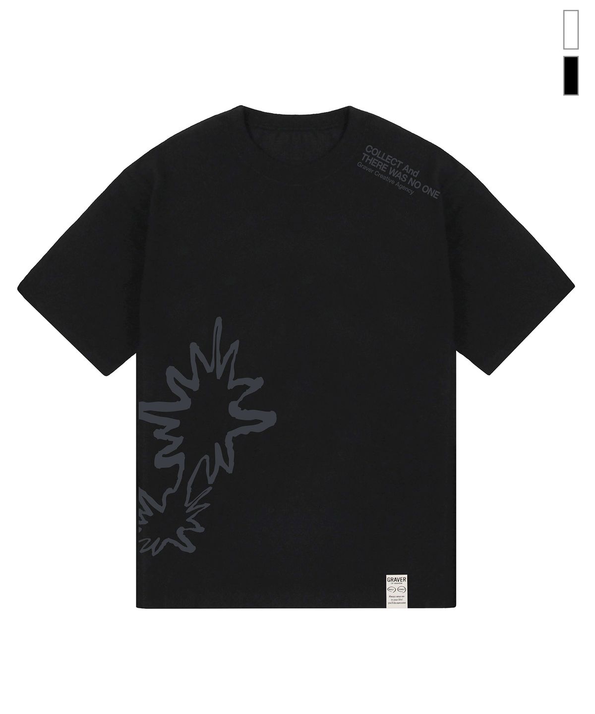 그레이버(GRAVER) [UNISEX]FLAME 반팔티_2color