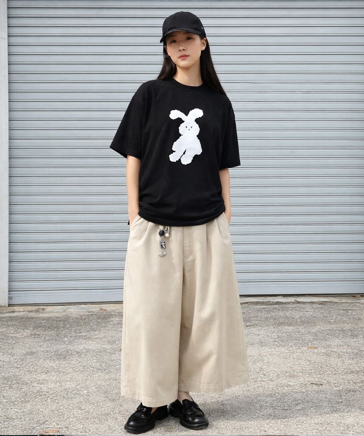 그레이버(GRAVER) [UNISEX]빅 래빗 반팔티_2color