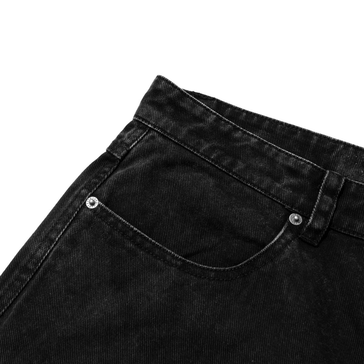 엑스트라오디너리(EXTRAORDINARY) PIGMENT WASHING DOUBLE KNEE SHORTS CHARCOAL