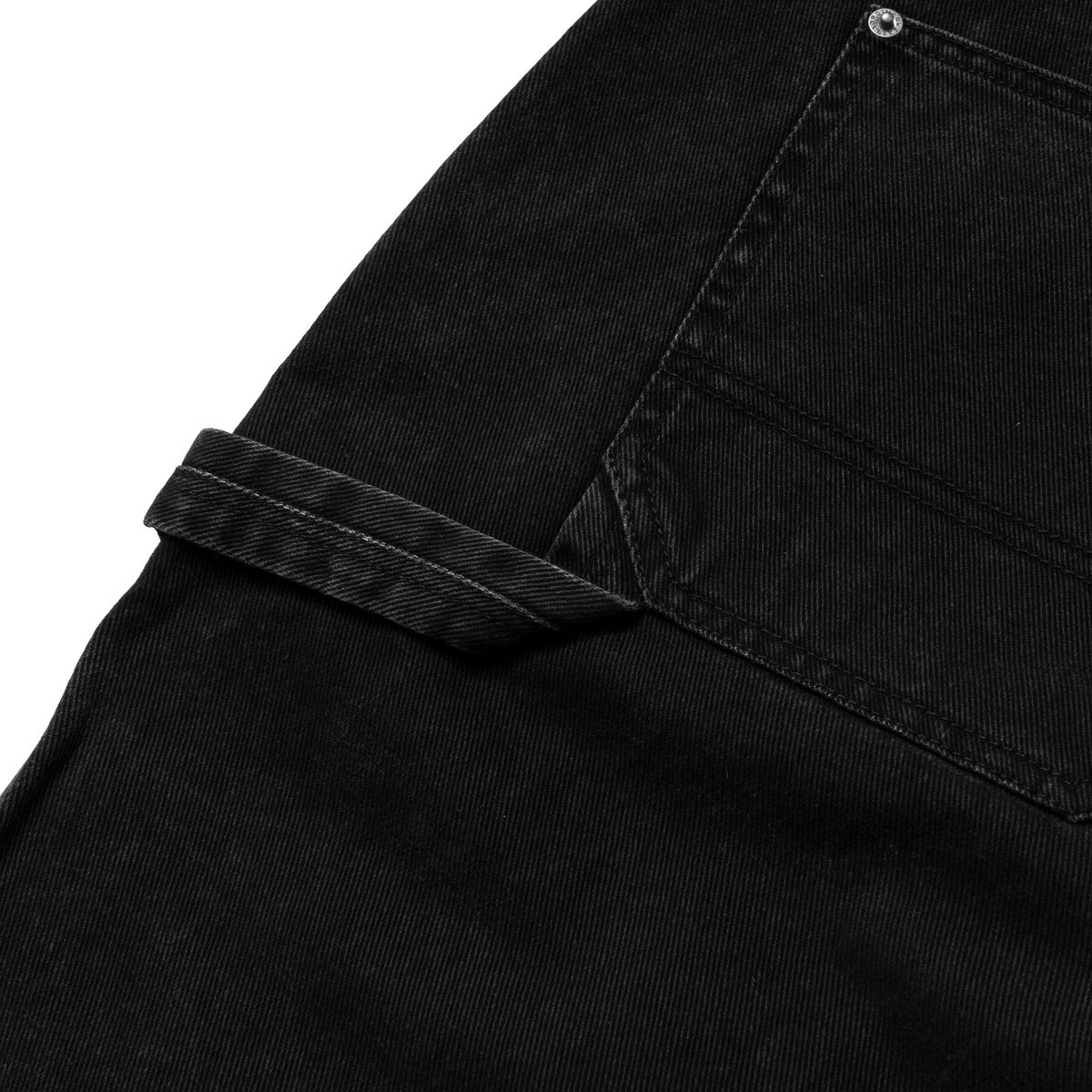 엑스트라오디너리(EXTRAORDINARY) PIGMENT WASHING DOUBLE KNEE SHORTS CHARCOAL