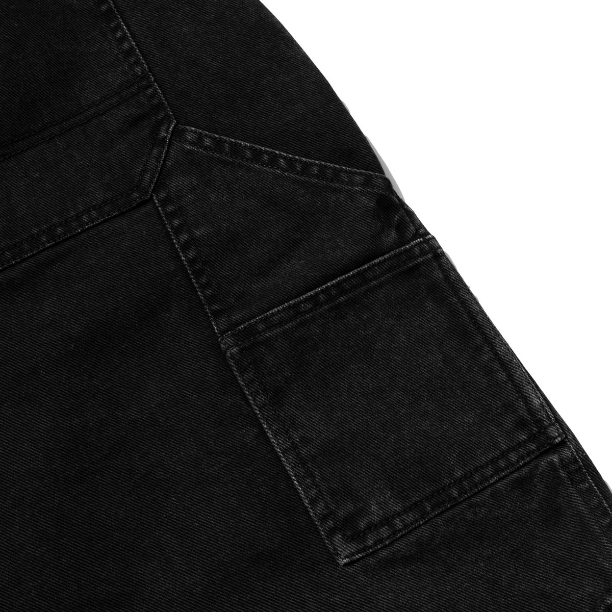엑스트라오디너리(EXTRAORDINARY) PIGMENT WASHING DOUBLE KNEE SHORTS CHARCOAL