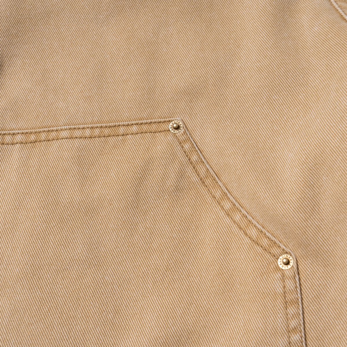 엑스트라오디너리(EXTRAORDINARY) PIGMENT WASHING DOUBLE KNEE SHORTS BEIGE
