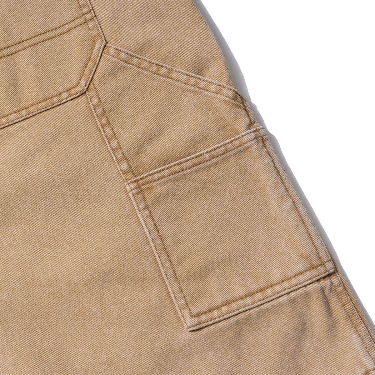 엑스트라오디너리(EXTRAORDINARY) PIGMENT WASHING DOUBLE KNEE SHORTS BEIGE