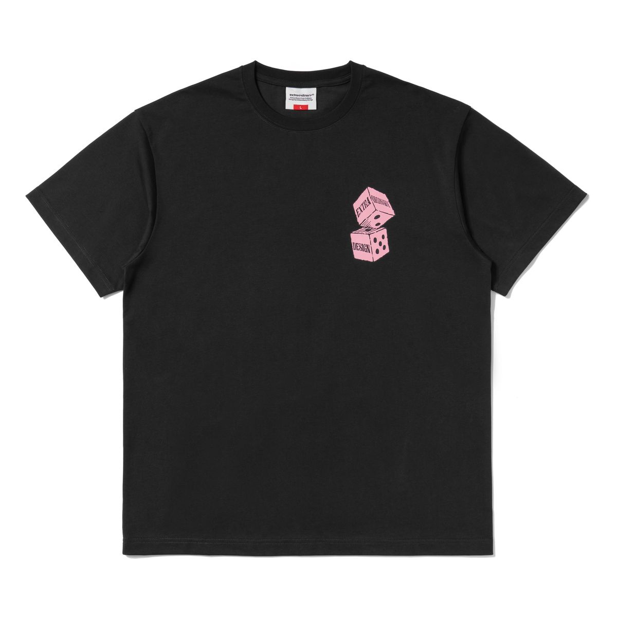 엑스트라오디너리(EXTRAORDINARY) DICE LOGO TEE CHARCOAL