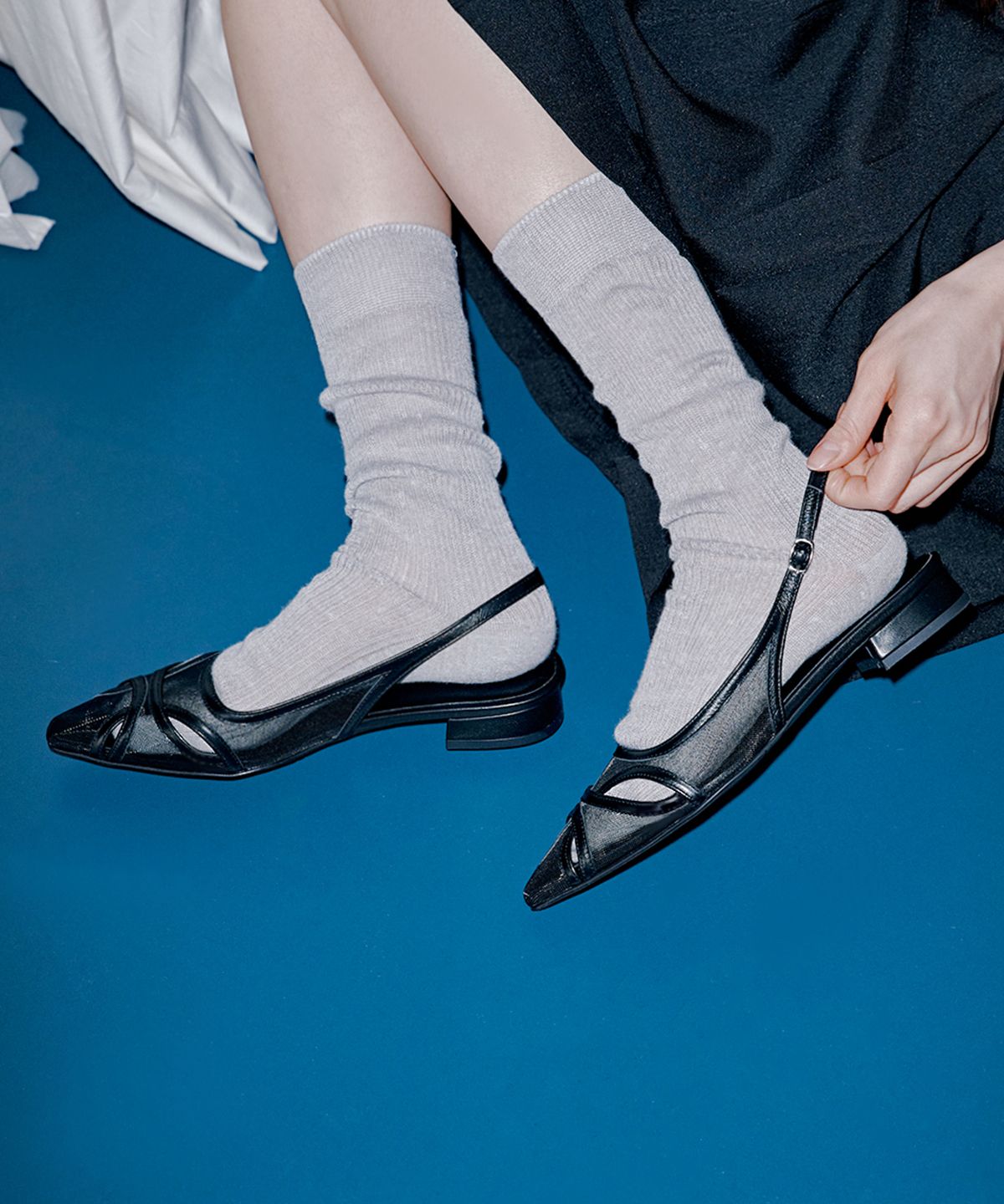 앤티어리(ANTIARY) Mishmash sling back 3Color