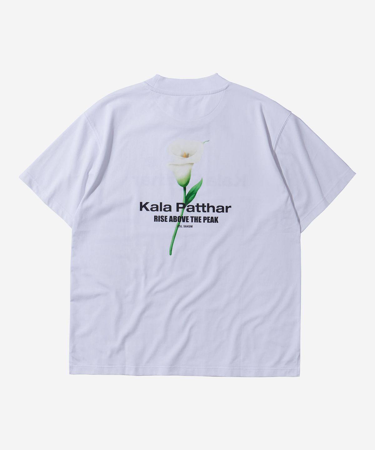 칼라파타르(KALAPATTHAR) Flower Graphic Back Logo T-Shirt - White