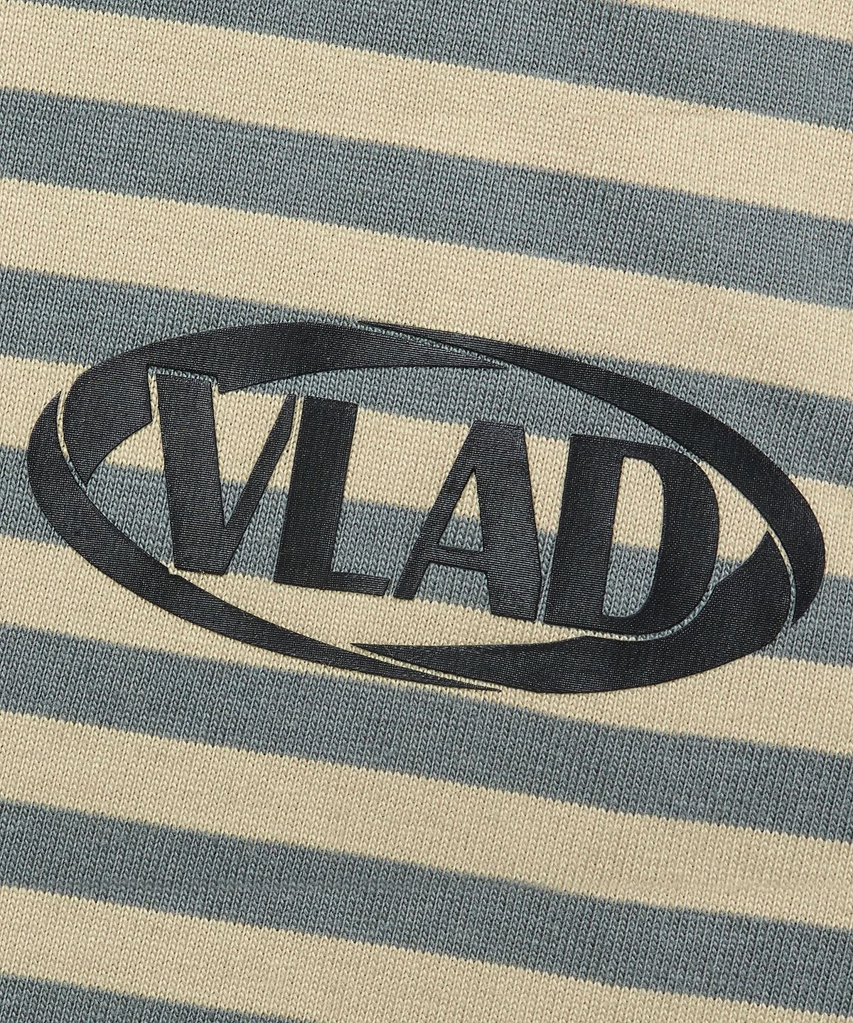 디미트리블랙(DIMITRI BLACK) VLAD 블랜드 스트라이프 링거 반팔 티셔츠_옐로우&그린