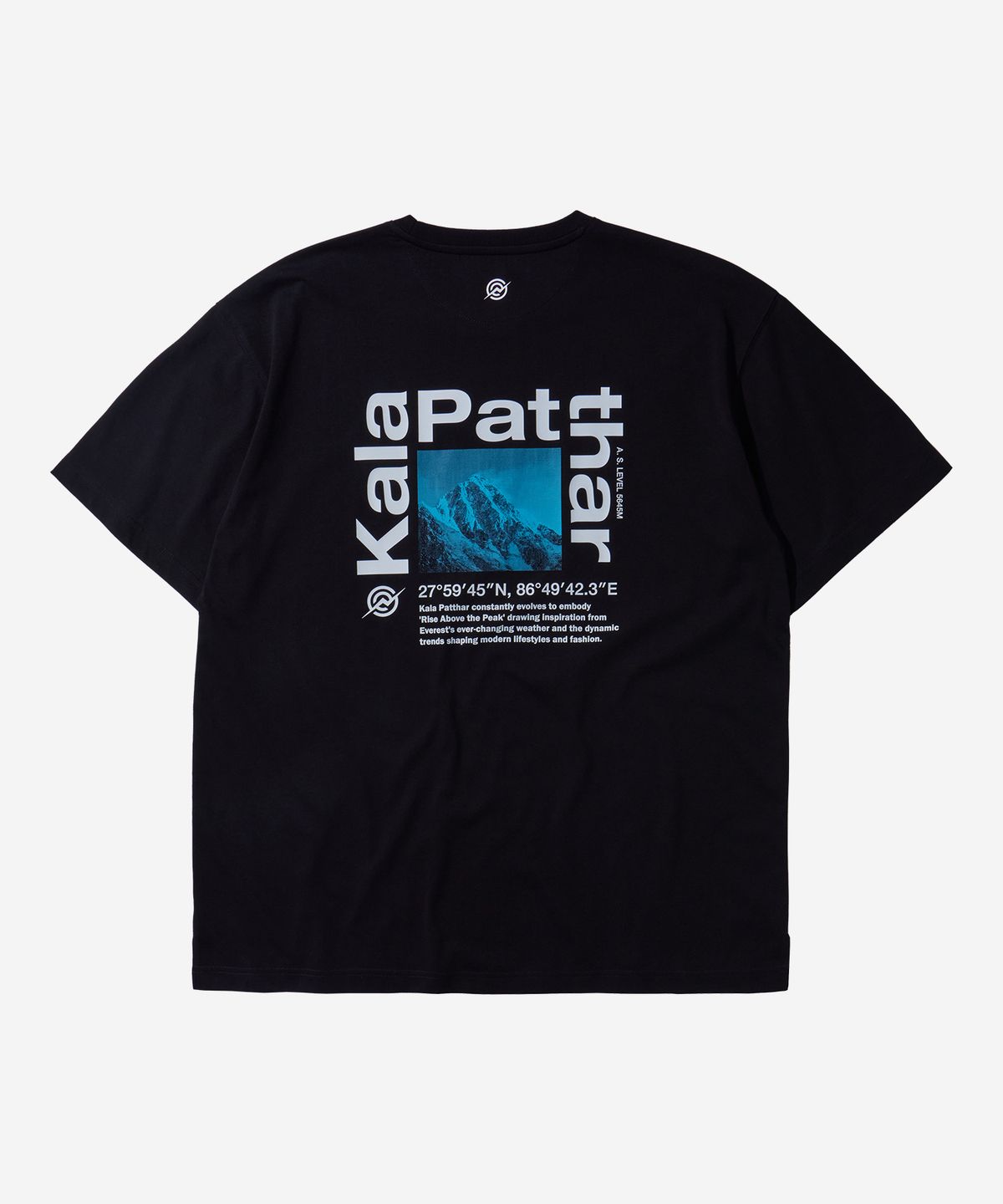 칼라파타르(KALAPATTHAR) Cool Mountain Back Logo T-Shirt - Black