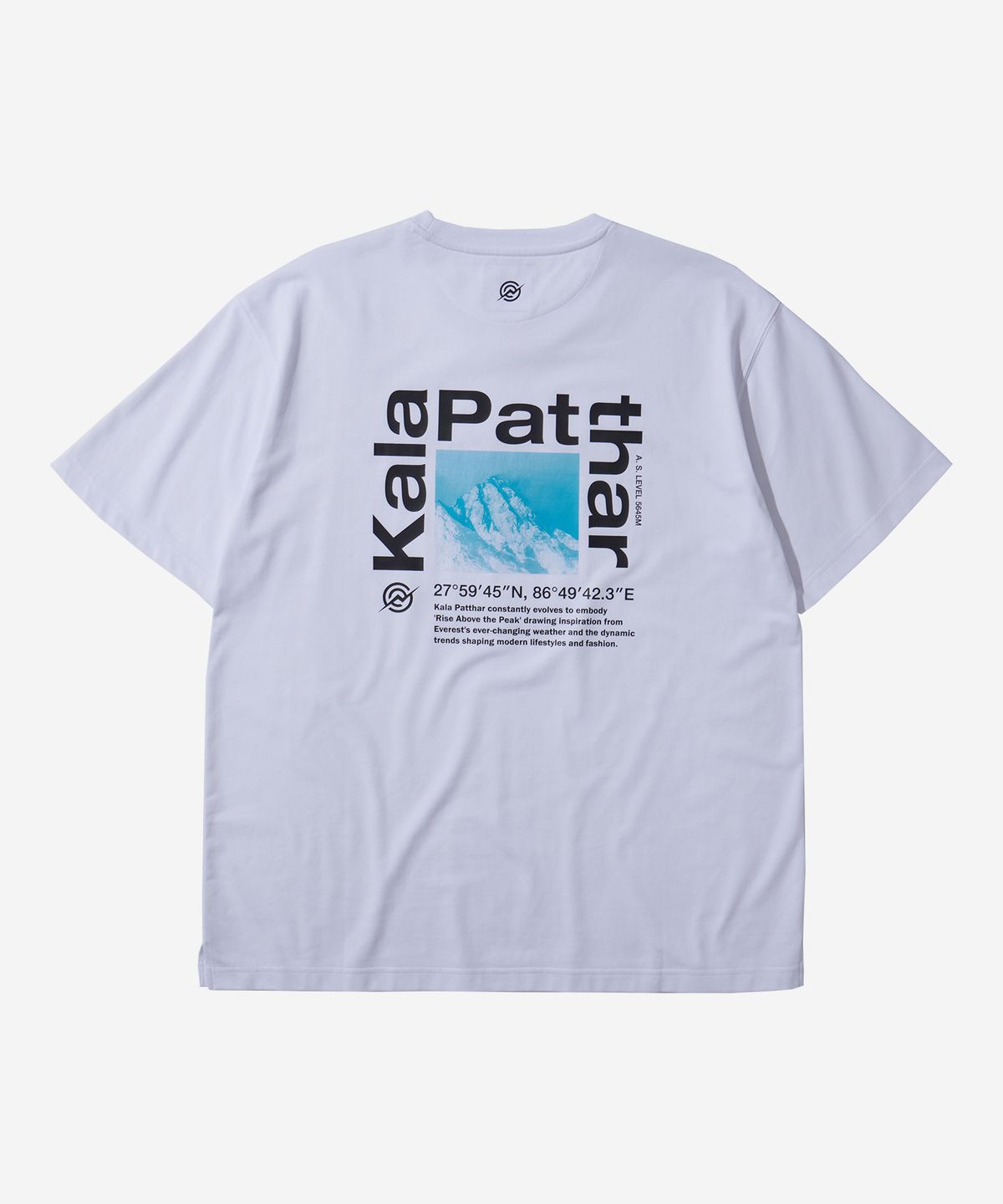 칼라파타르(KALAPATTHAR) Cool Mountain Back Logo T-Shirt - White