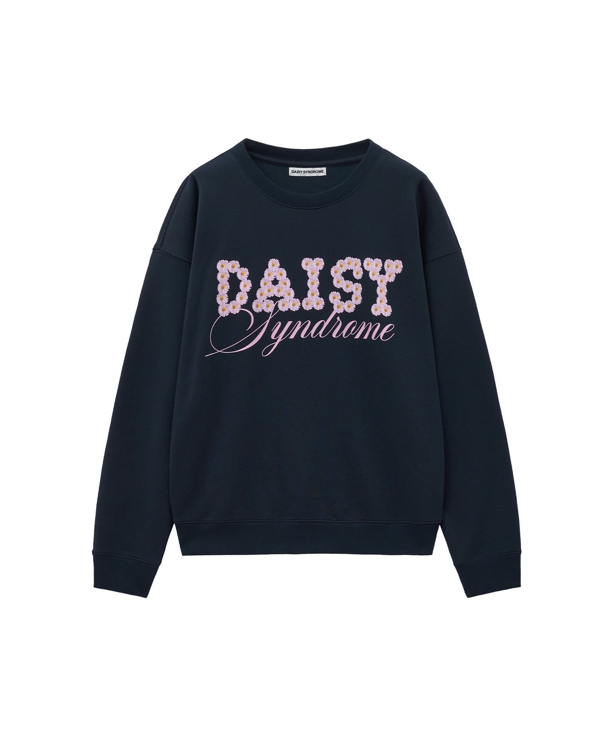 데이지신드롬(DAISY SYNDROME) FLOWER SYNDROME SWEATSHIRT navy