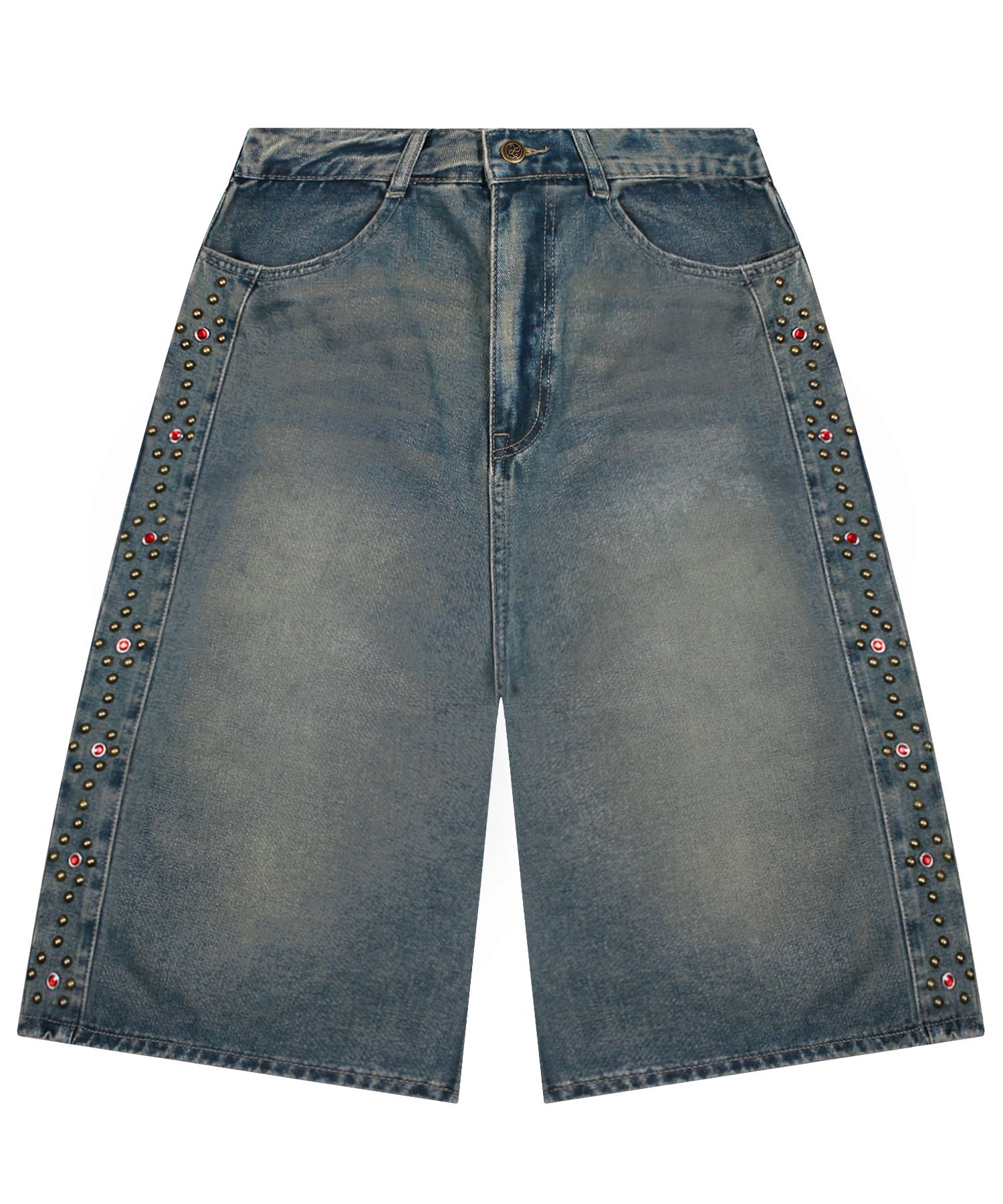 ◆25SS XTONZ SIDE STUD WIDE BERMUDA DENIM PANTS◆ MUSINSA | XTONZ XP277 SIDE STUD WIDE BERMUDA DENIM PANTS