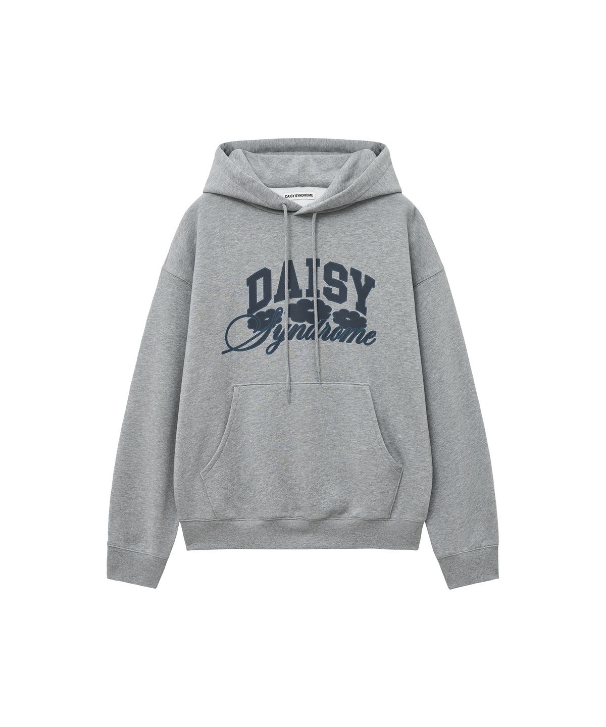 데이지신드롬(DAISY SYNDROME) CRAYON ARCH HOODIE melange gray