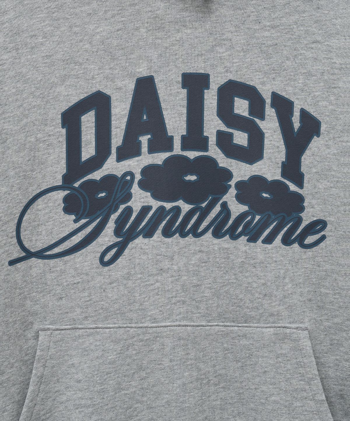 데이지신드롬(DAISY SYNDROME) CRAYON ARCH HOODIE melange gray