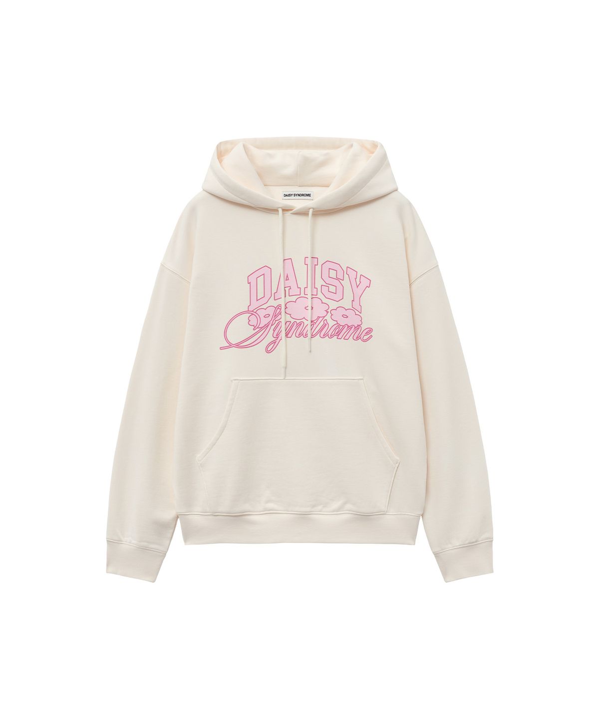 데이지신드롬(DAISY SYNDROME) CRAYON ARCH HOODIE cream