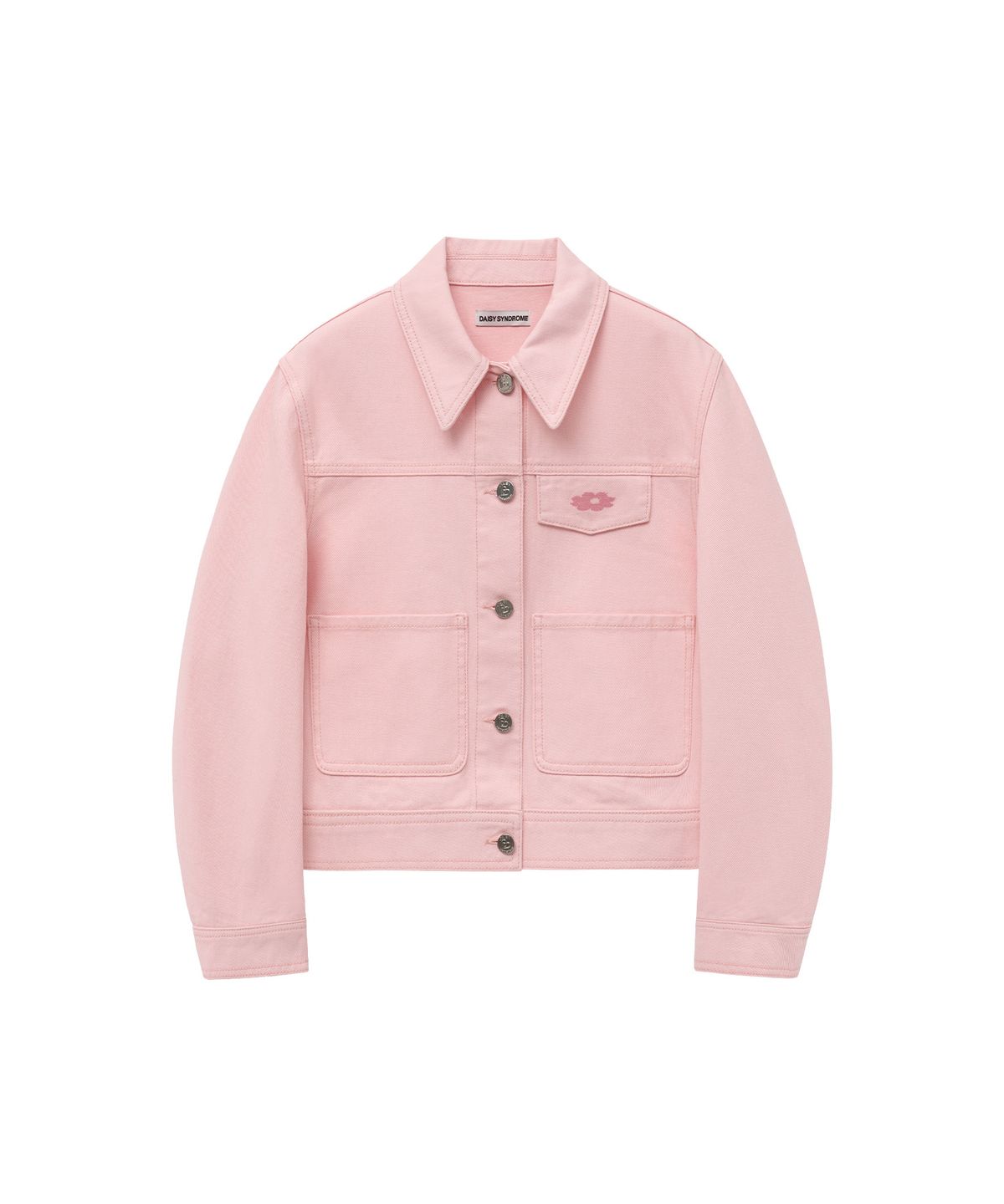 데이지신드롬(DAISY SYNDROME) REGULAR DENIM JACKET pink