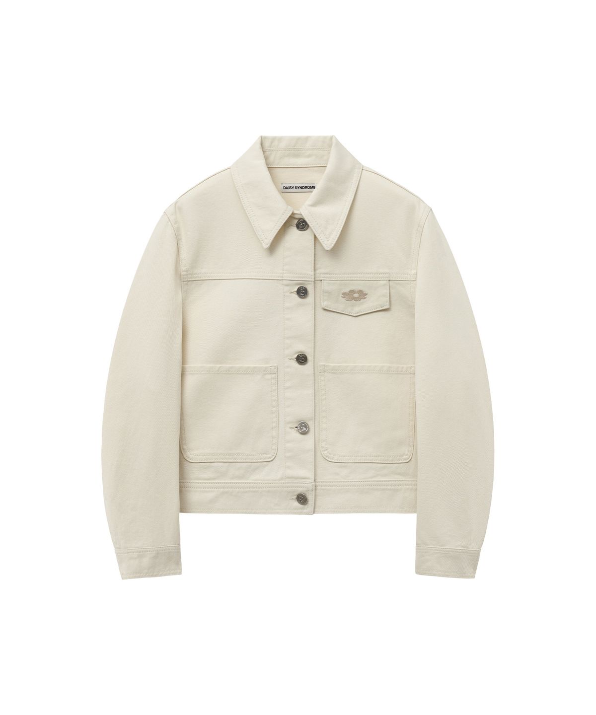 데이지신드롬(DAISY SYNDROME) REGULAR DENIM JACKET cream