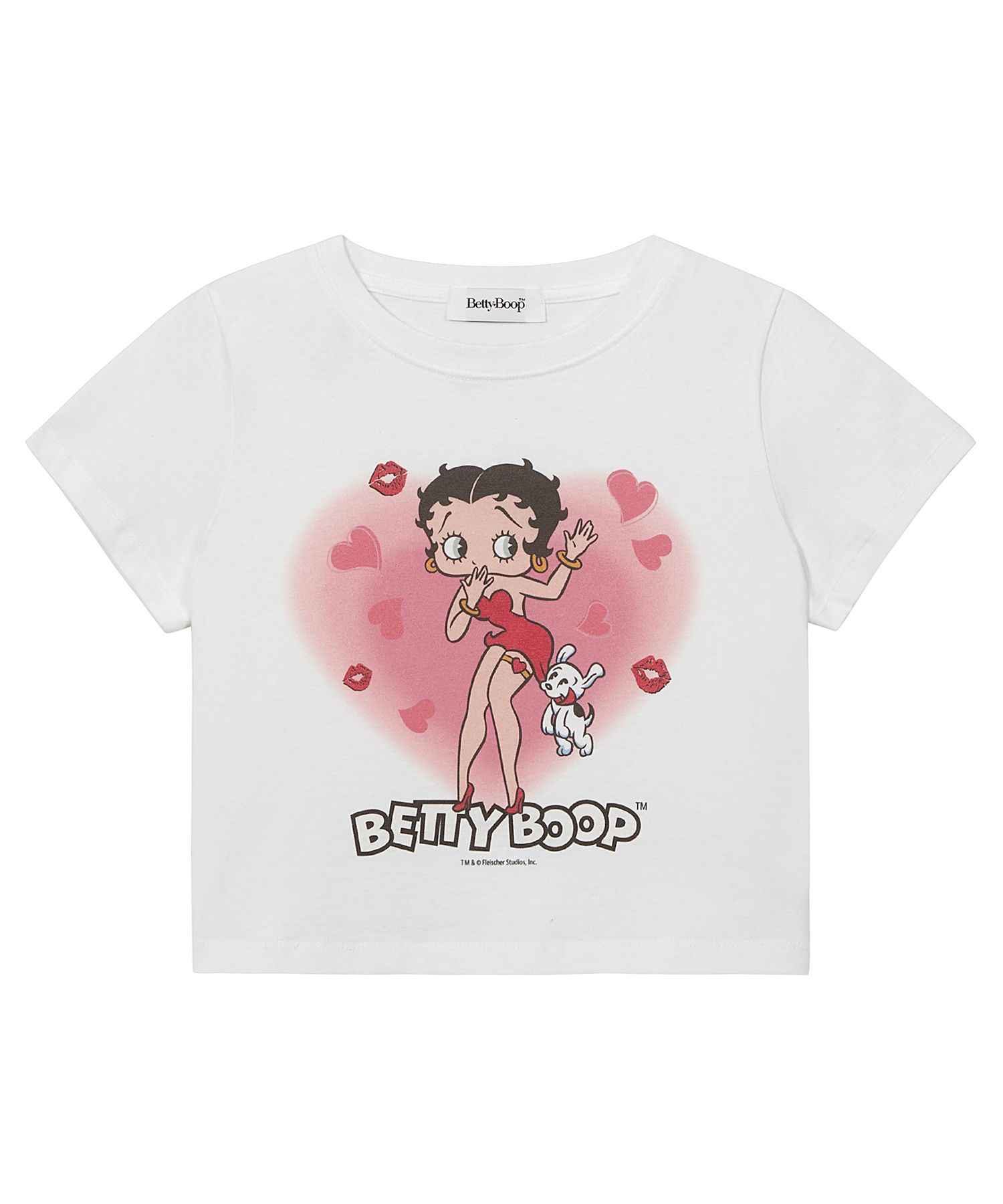 MUSINSA | ULKIN CANVAS Betty Boop Heart Confetti Semi-Crop