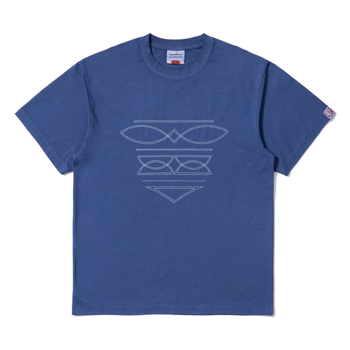 엑스트라오디너리(EXTRAORDINARY) WESTERN STITCH TEE BLUE