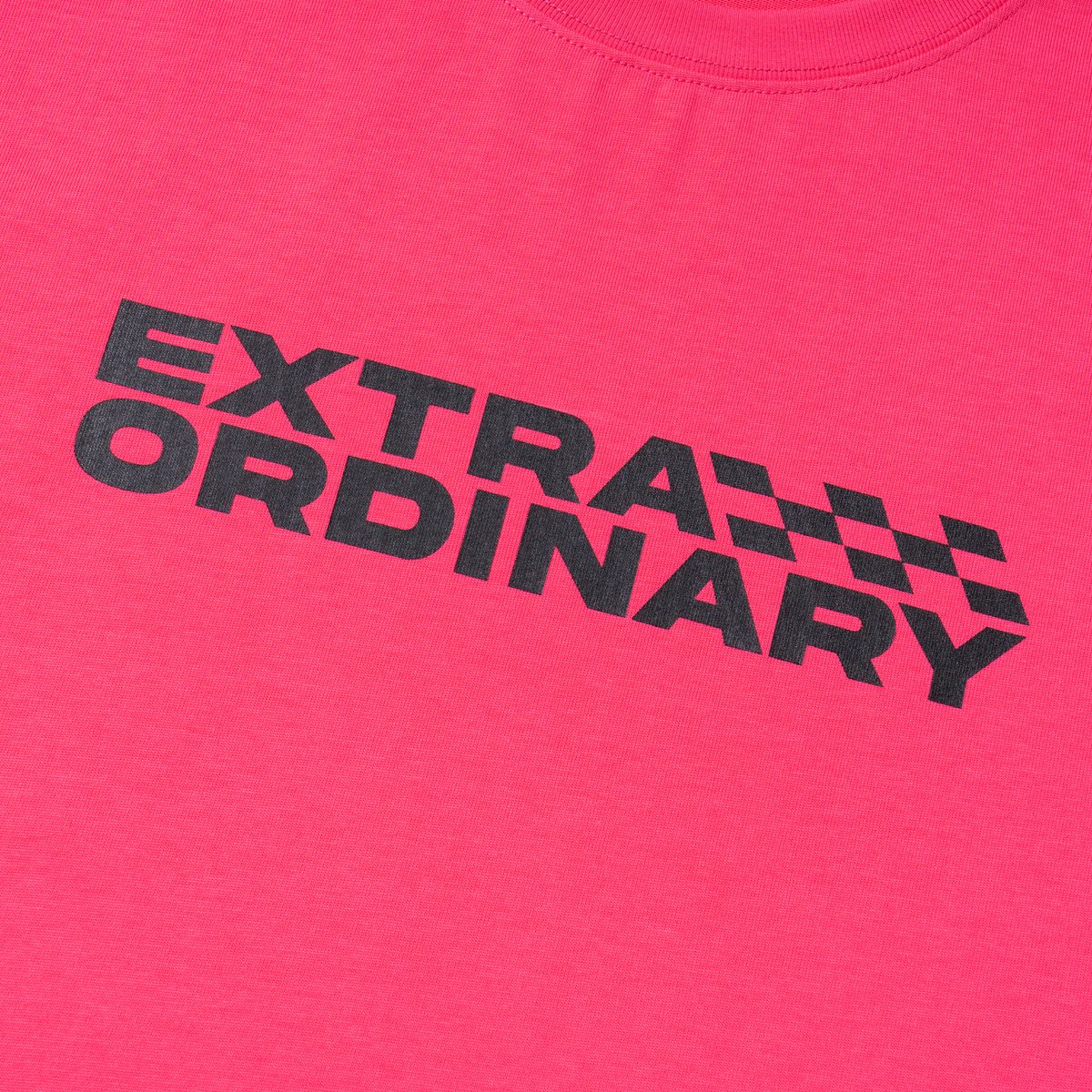 엑스트라오디너리(EXTRAORDINARY) RACING LOGO TEE PINK